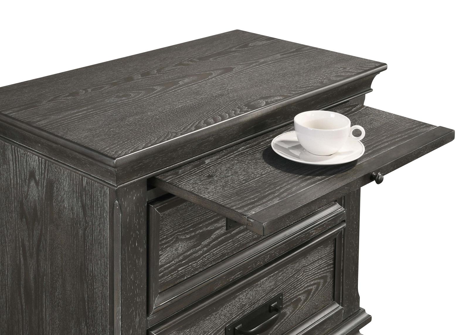 Franco Wood Nightstand w/2 Drawers