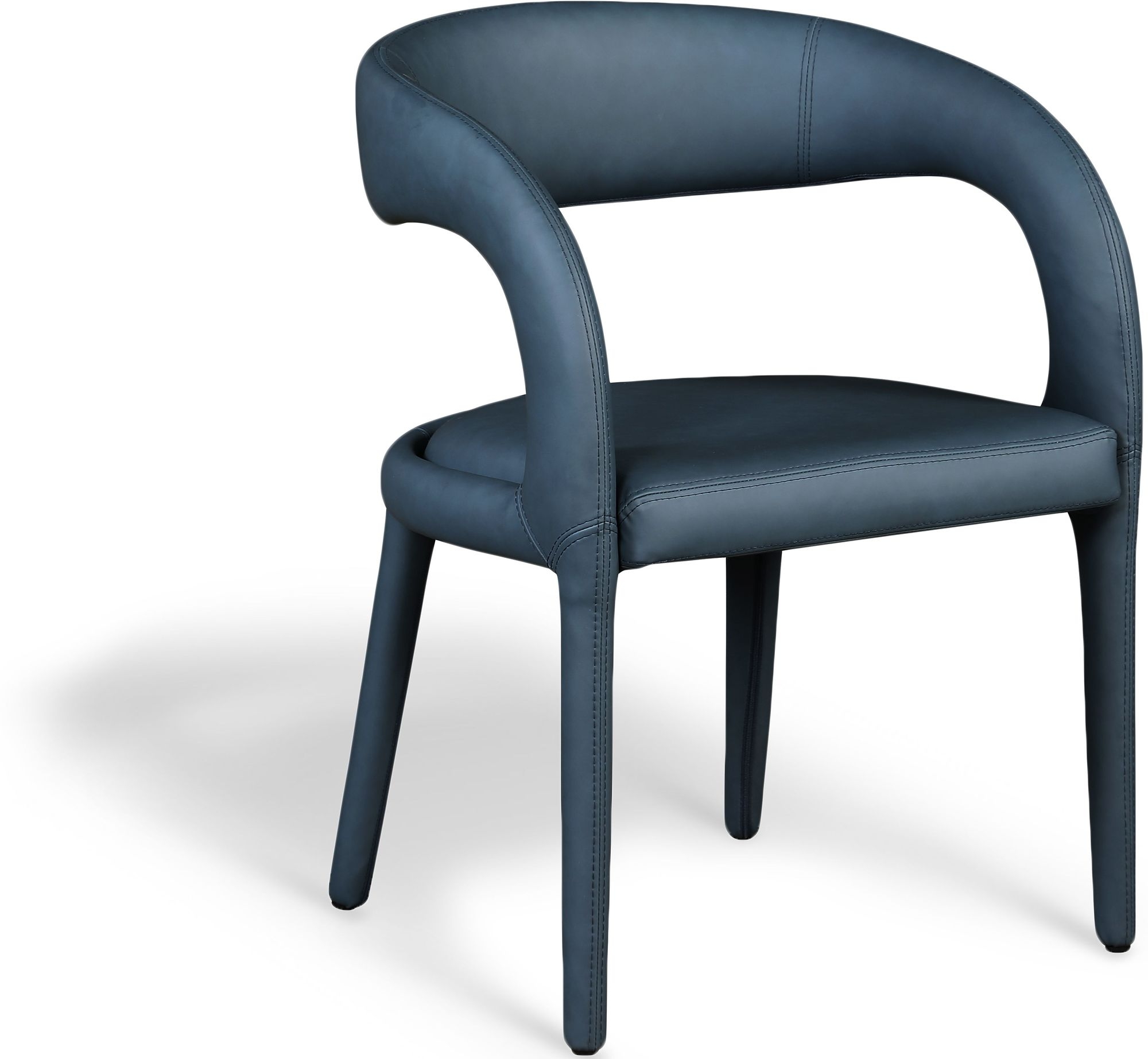Sylvester Fully Upholstered Faux Leather Dining Chair