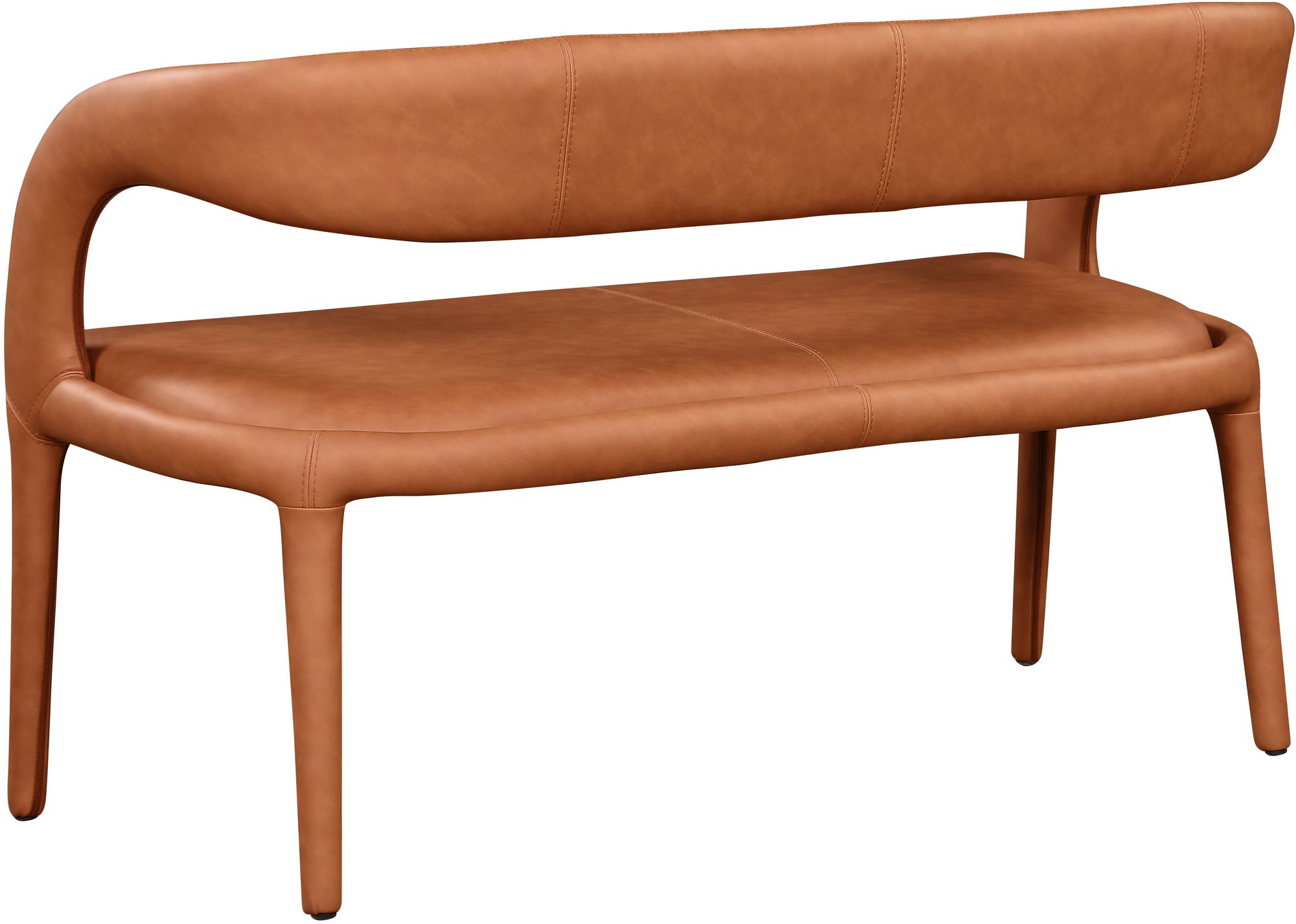 Sylvester Faux Leather Bench