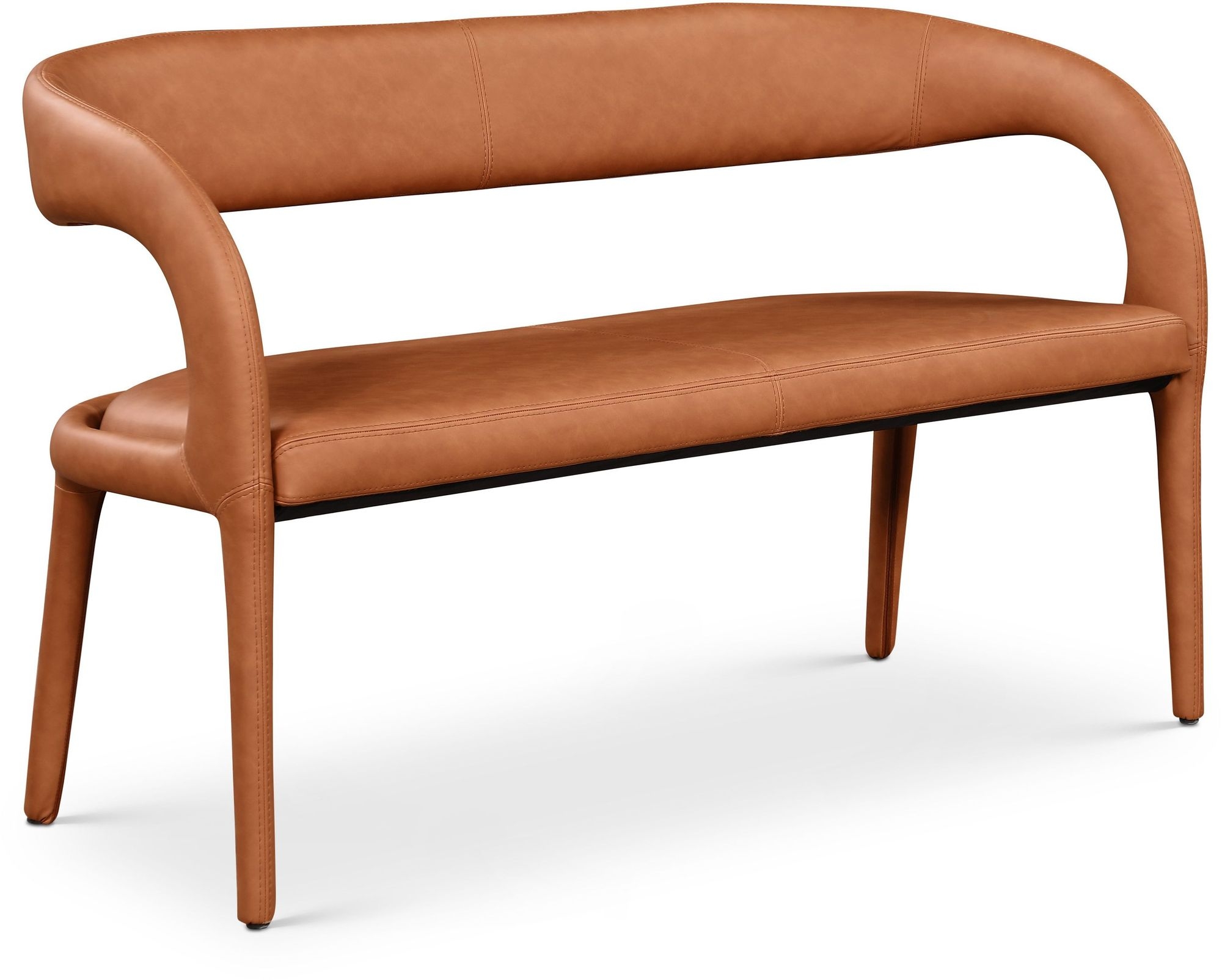 Sylvester Faux Leather Bench