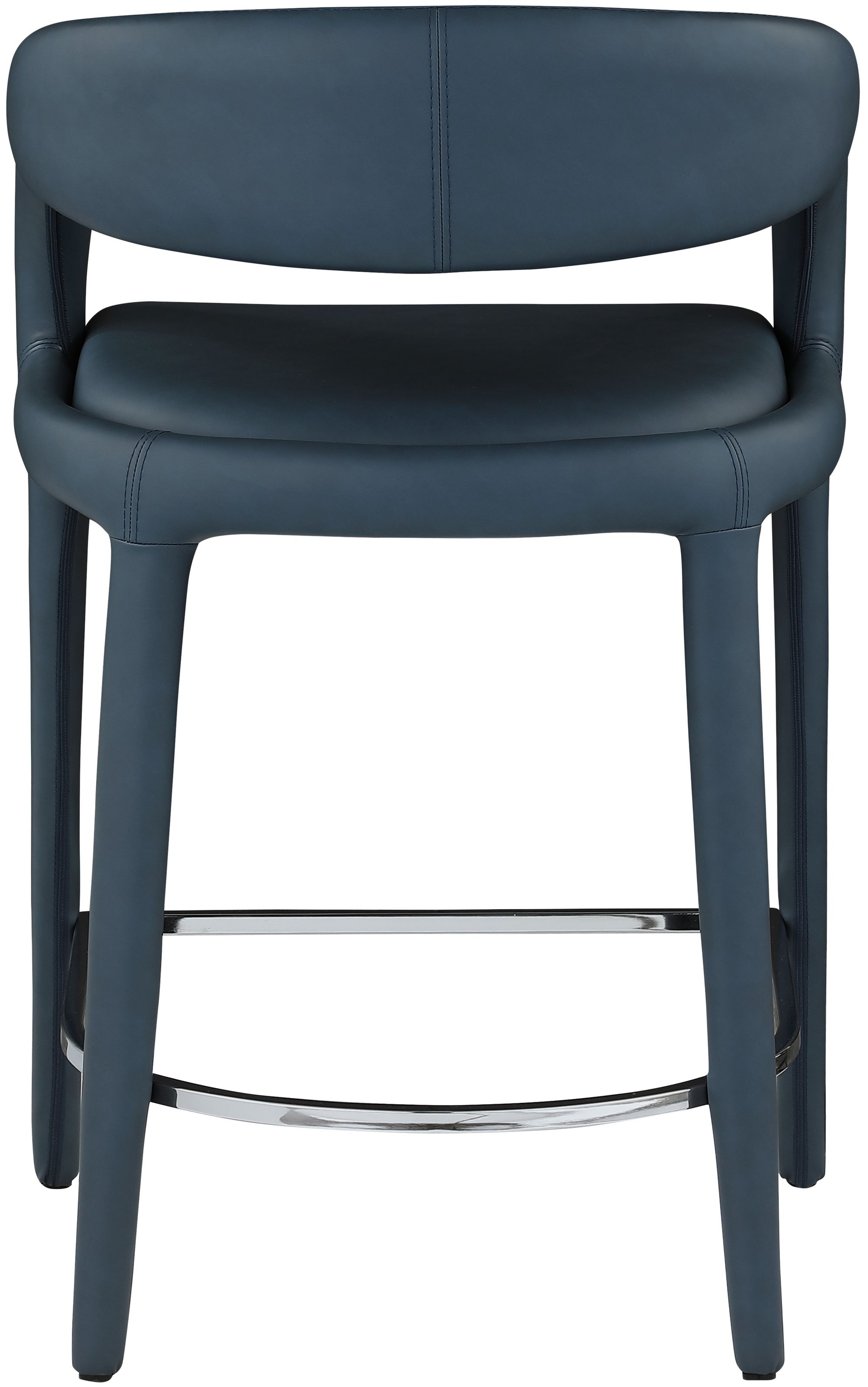 Sylvester Fully Upholstered Faux Leather Counter Stool