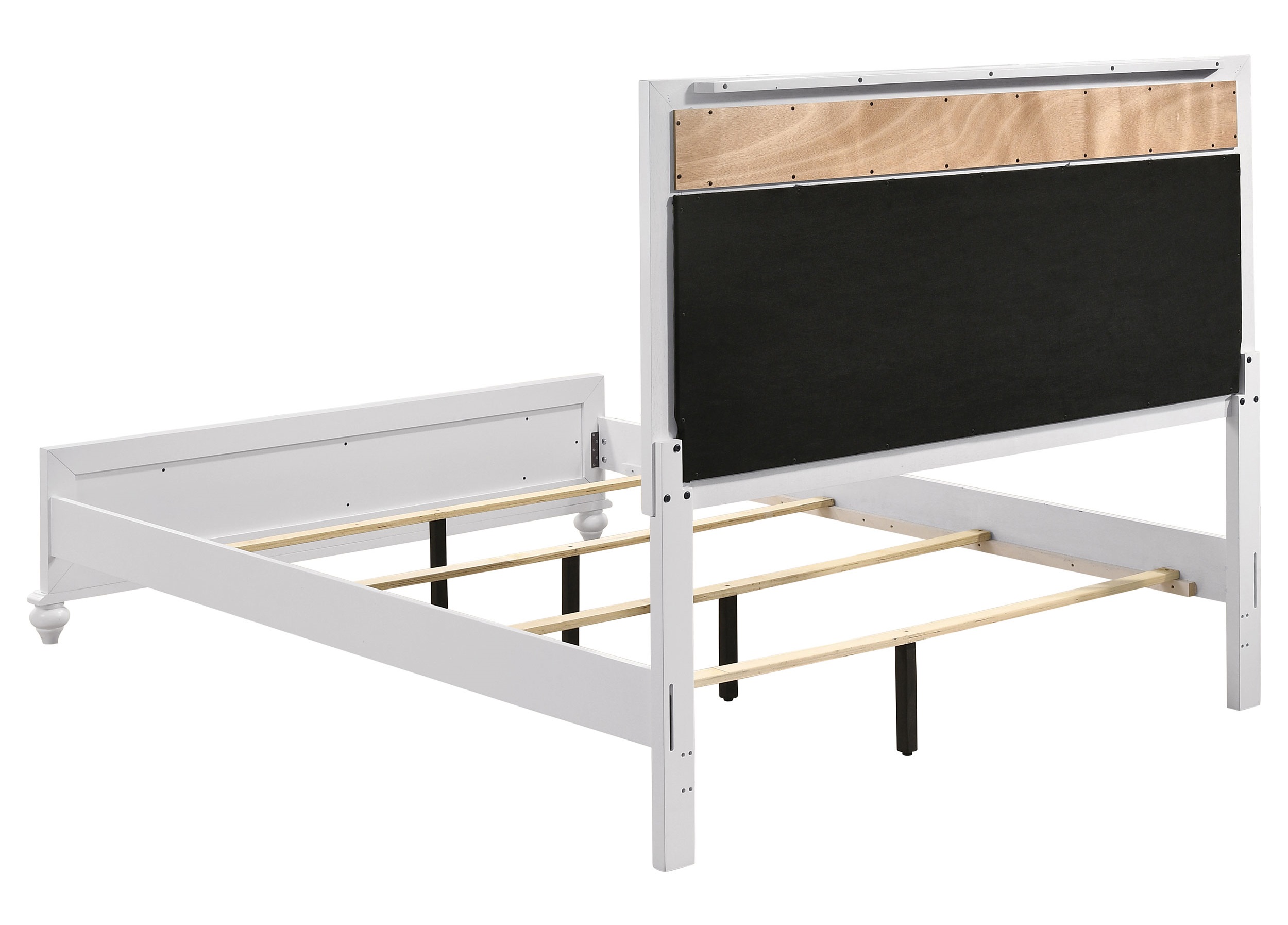 Barzini Leatherette/Wood Panel Bedroom Set