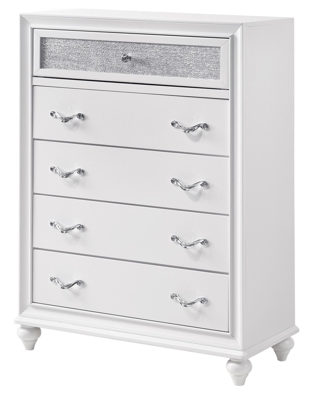 Barzini Wood Chest w/5 Drawers