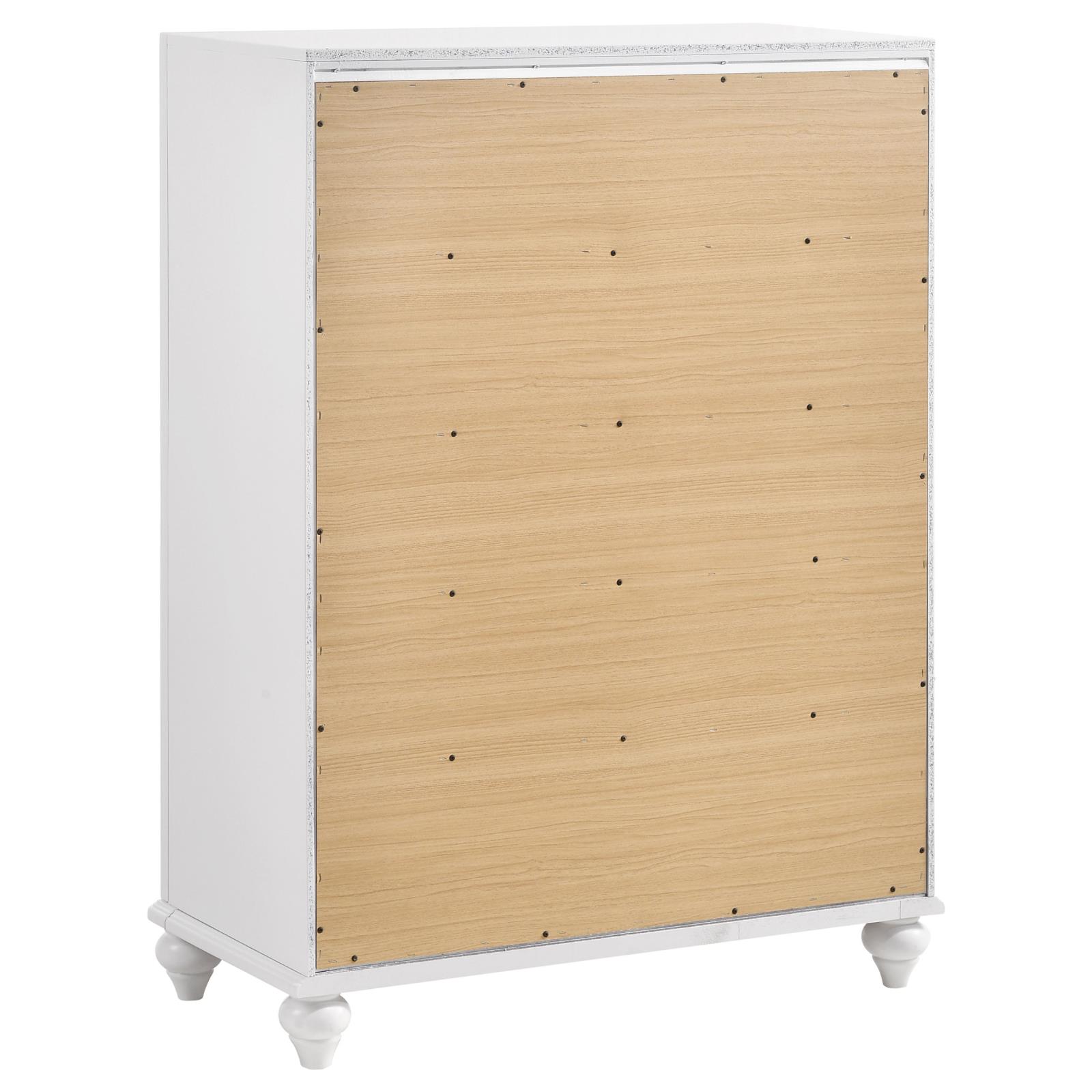 Barzini Wood Chest w/5 Drawers