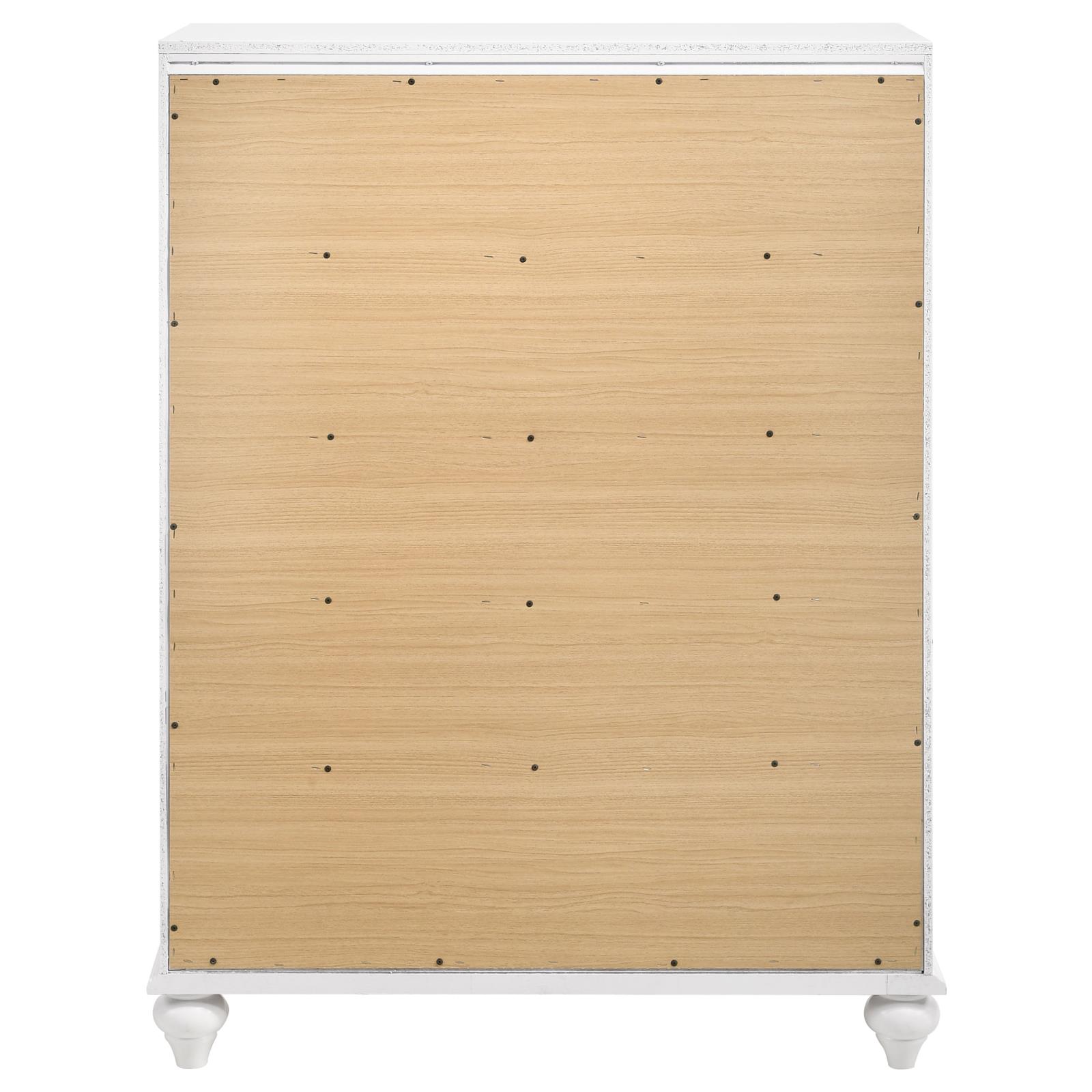 Barzini Wood Chest w/5 Drawers