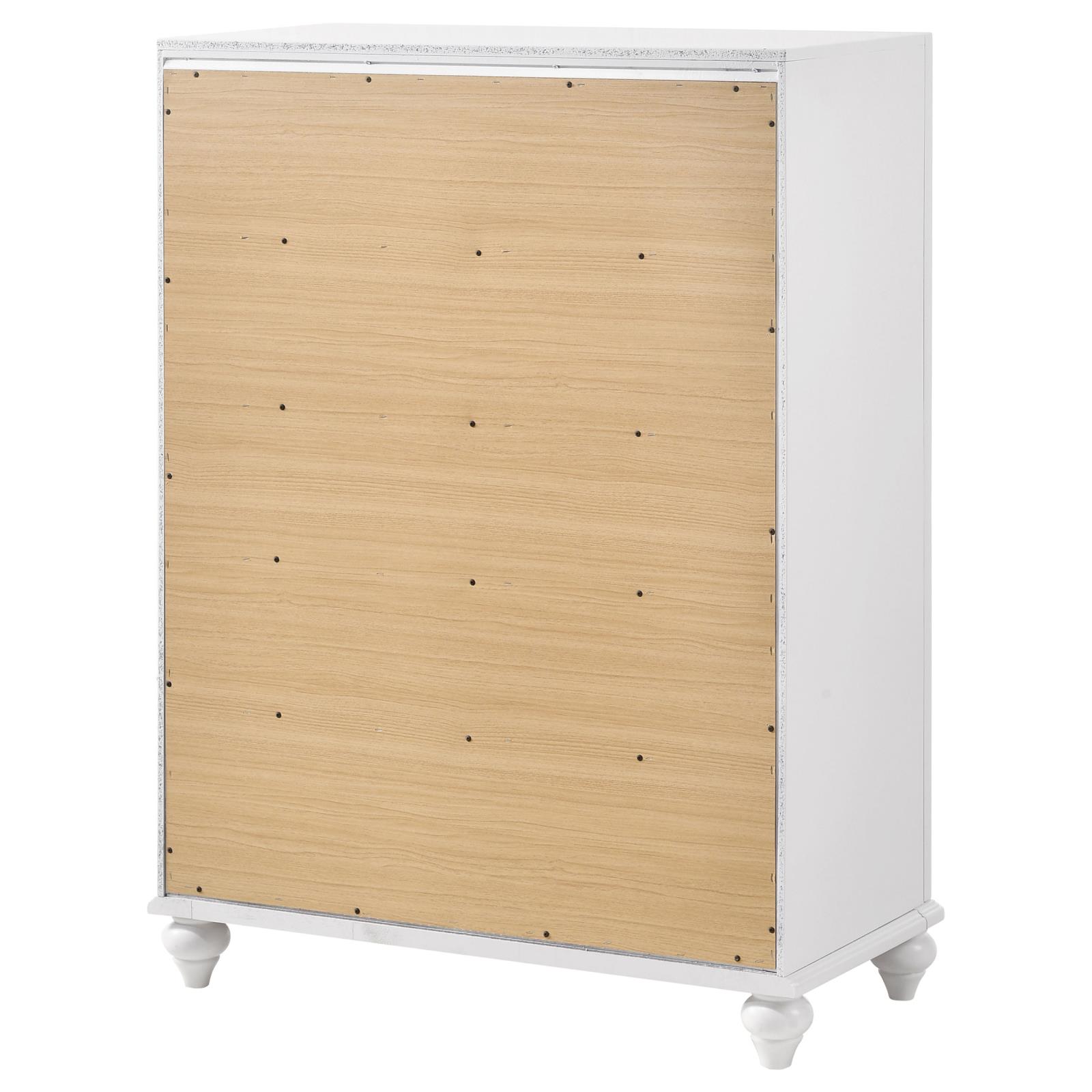 Barzini Wood Chest w/5 Drawers