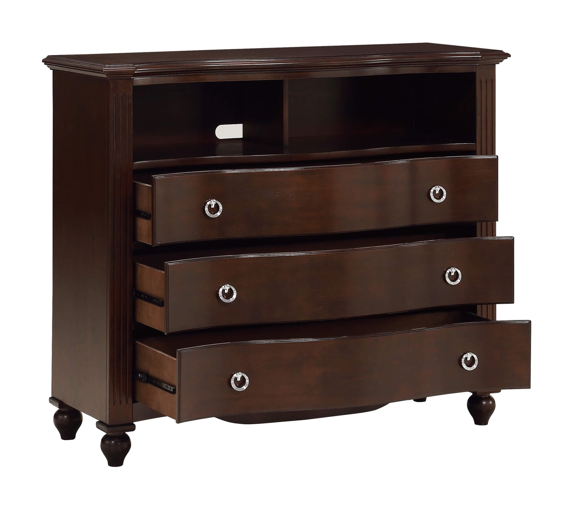 Meghan Wood/Wood Veneer Media Chest