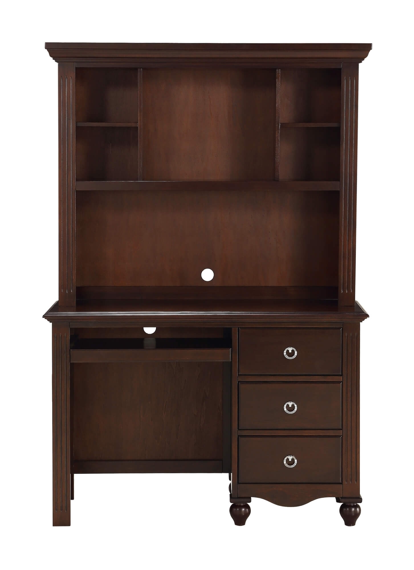 Meghan Wood/Wood Veneer Platform Youth Bedroom Set