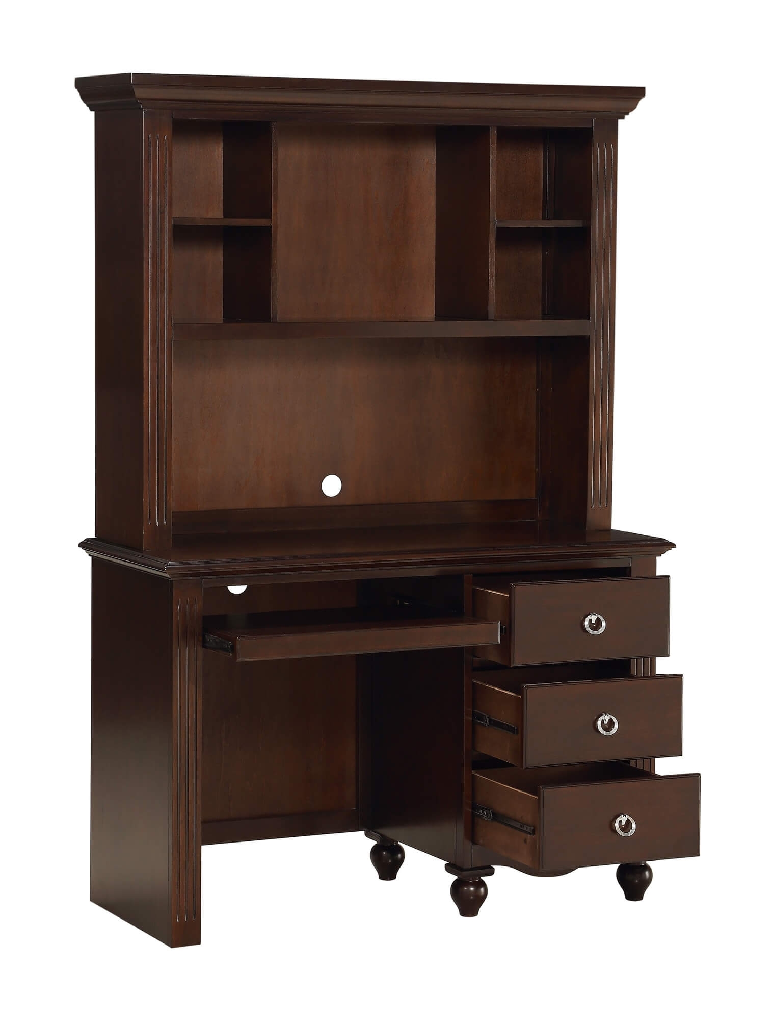 Meghan Wood/Wood Veneer Platform Youth Bedroom Set