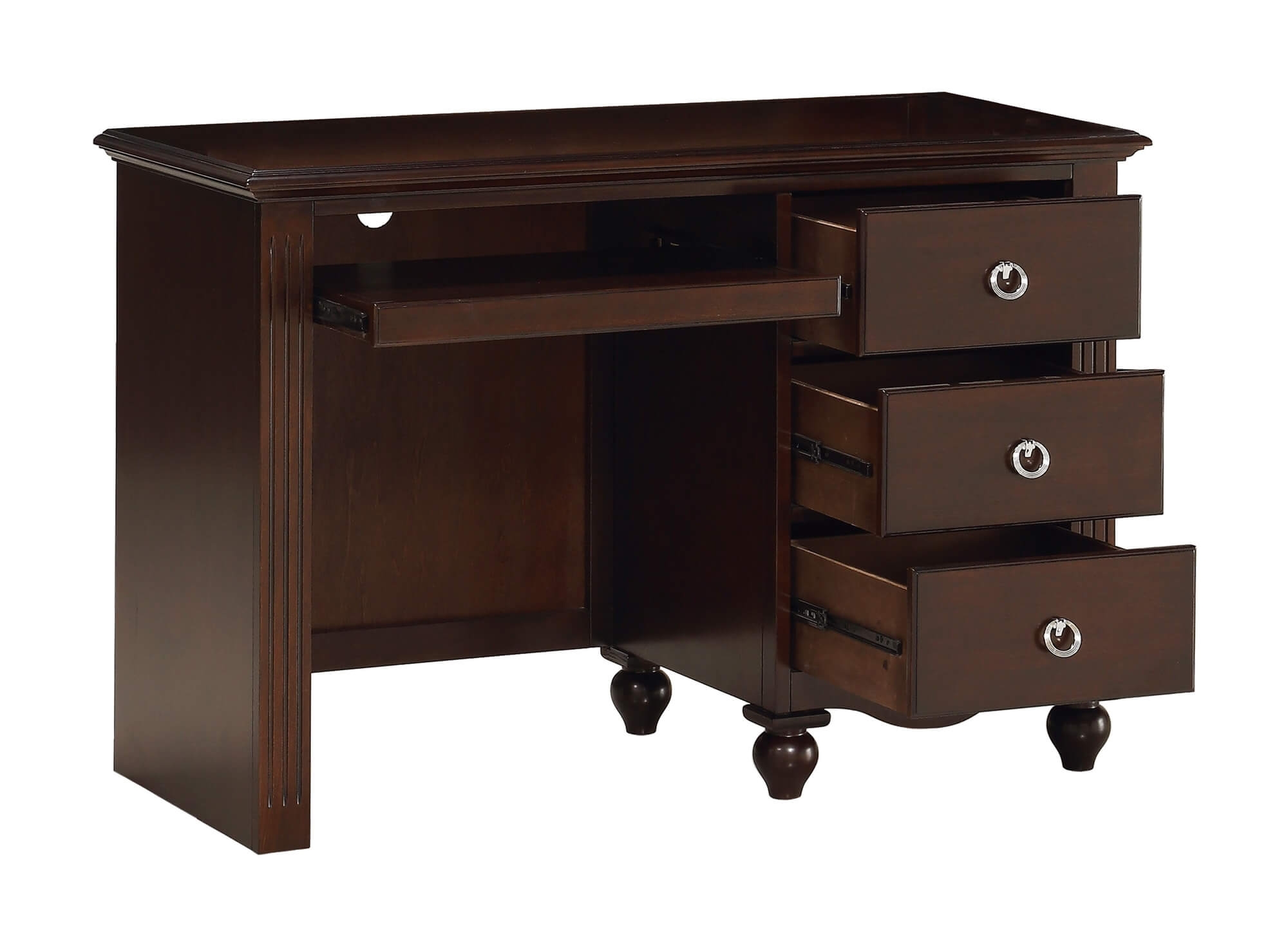 Meghan Wood/Wood Veneer Platform Youth Bedroom Set