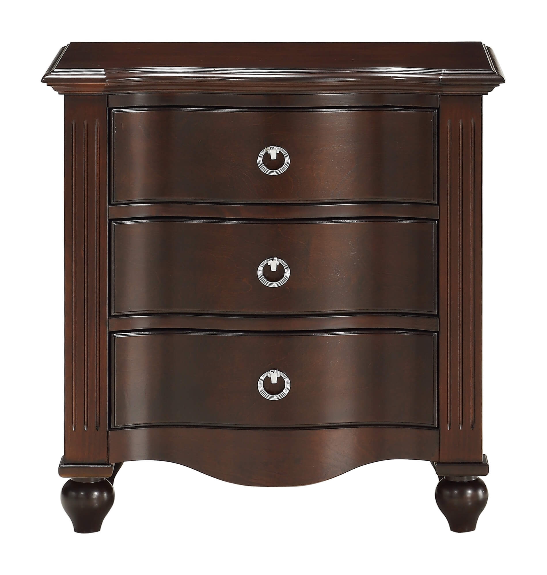 Meghan Wood/Wood Veneer Platform Youth Bedroom Set