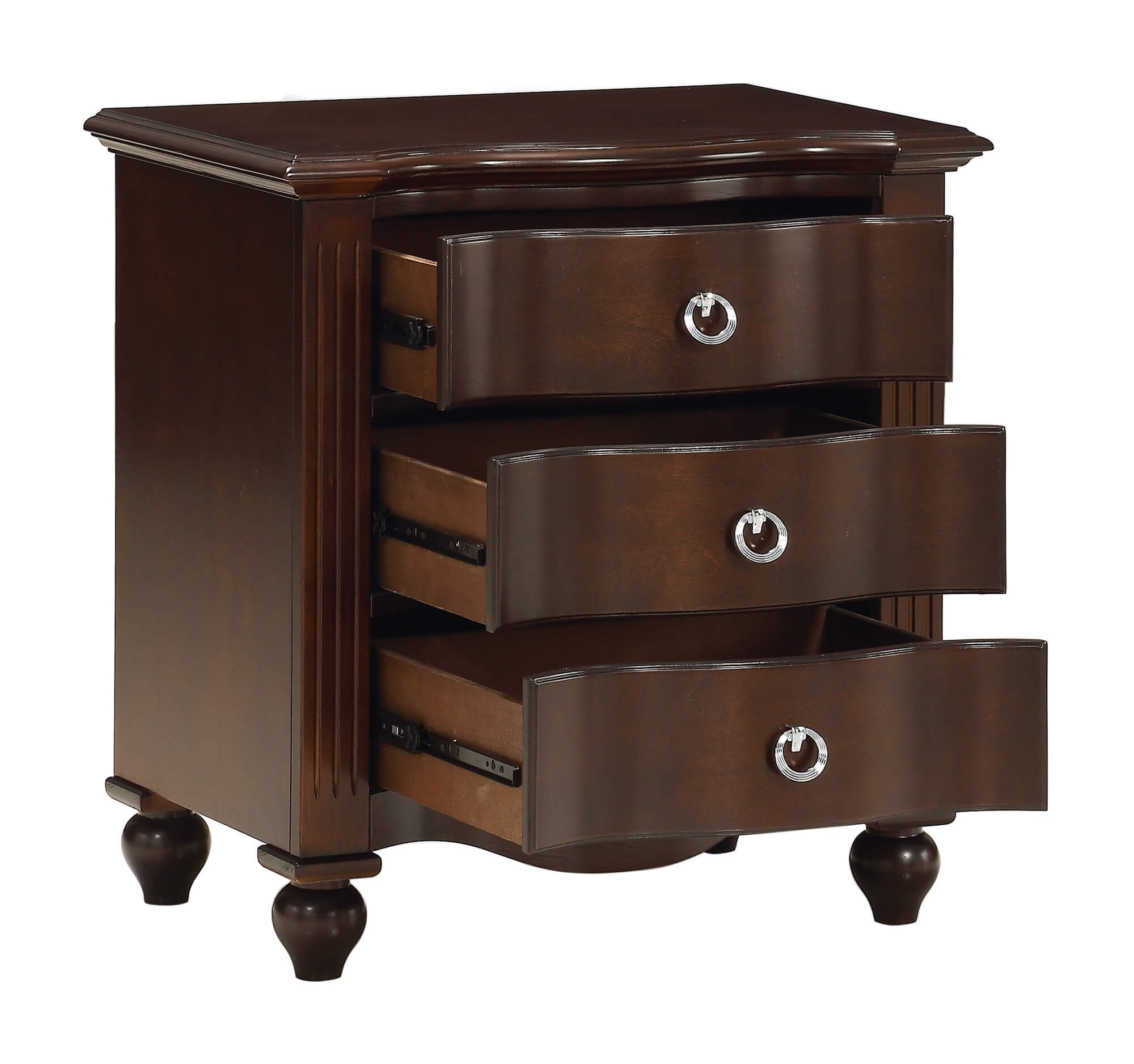 Meghan Wood/Wood Veneer Platform Youth Bedroom Set