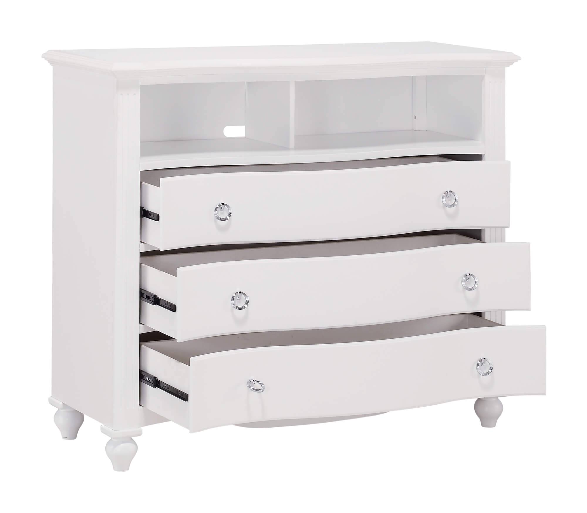Meghan Wood/Wood Veneer Platform Youth Bedroom Set