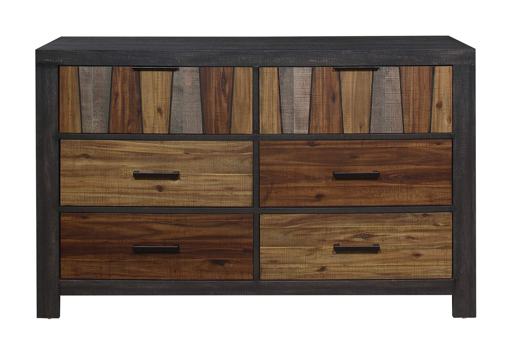 Cooper Wood/Wood Veneer Panel Bedroom Set