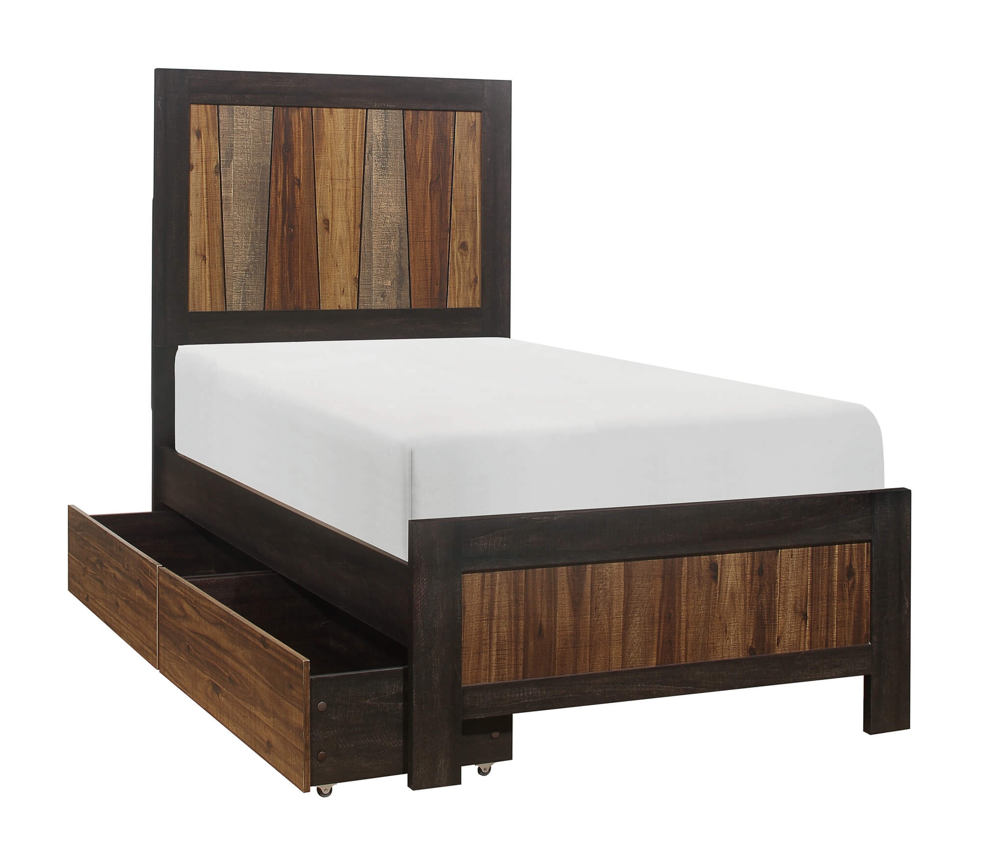 Cooper Wood/Wood Veneer Panel Bed, Twin Size