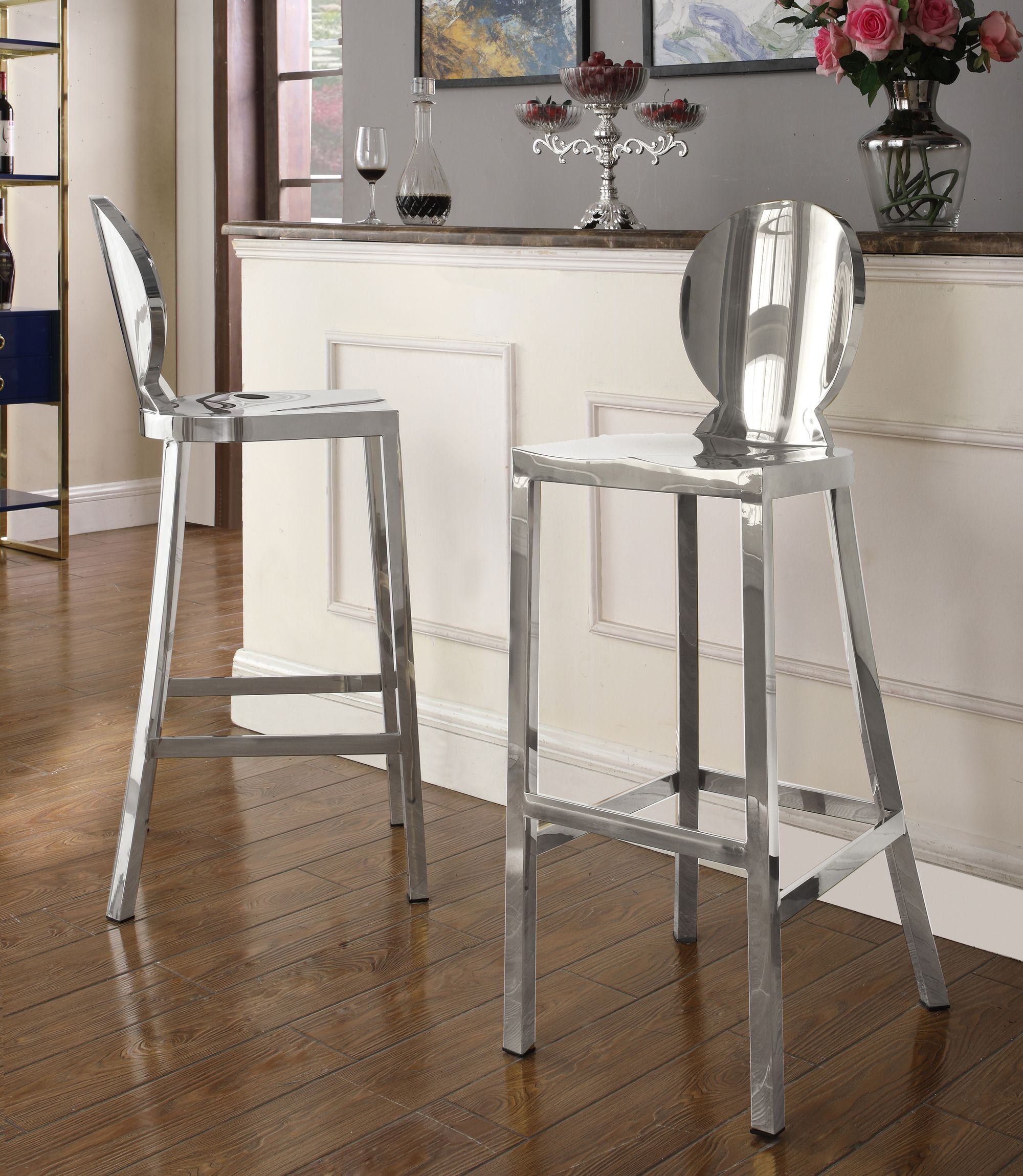 Maddox Stainless Steel Bar Stool