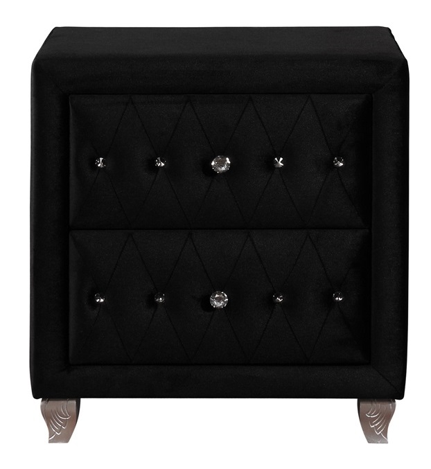 Deanna Velvet Tufted Panel Bedroom Set