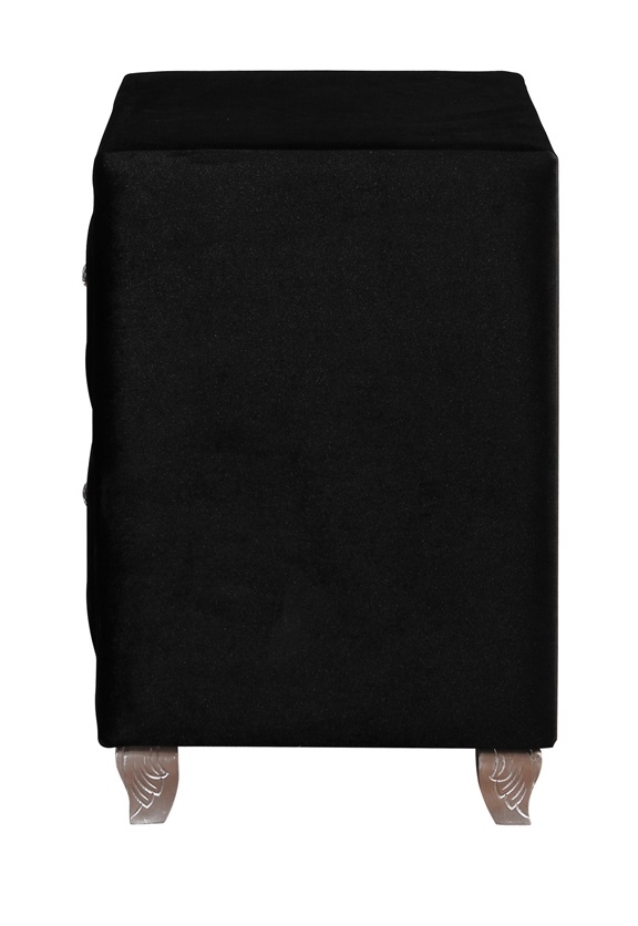 Deanna Velvet Nightstand w/2 Drawers