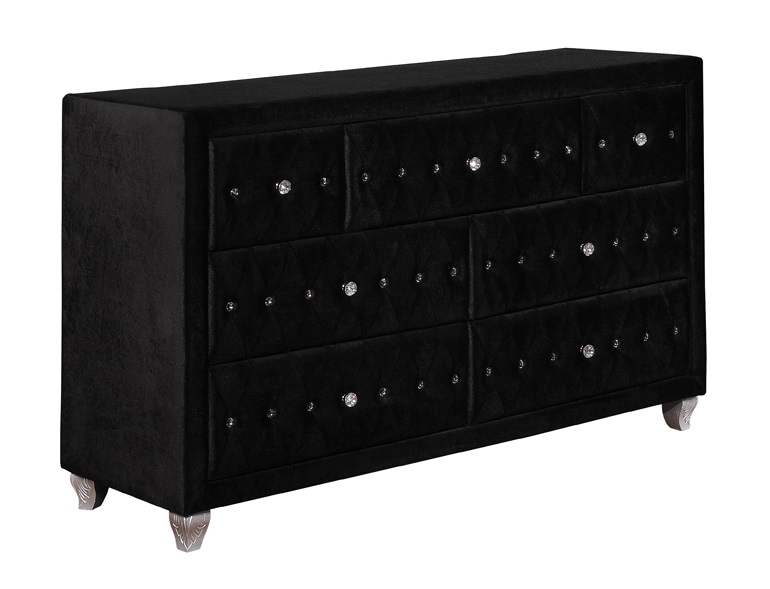 Deanna Velvet Dresser w/7 Dresser