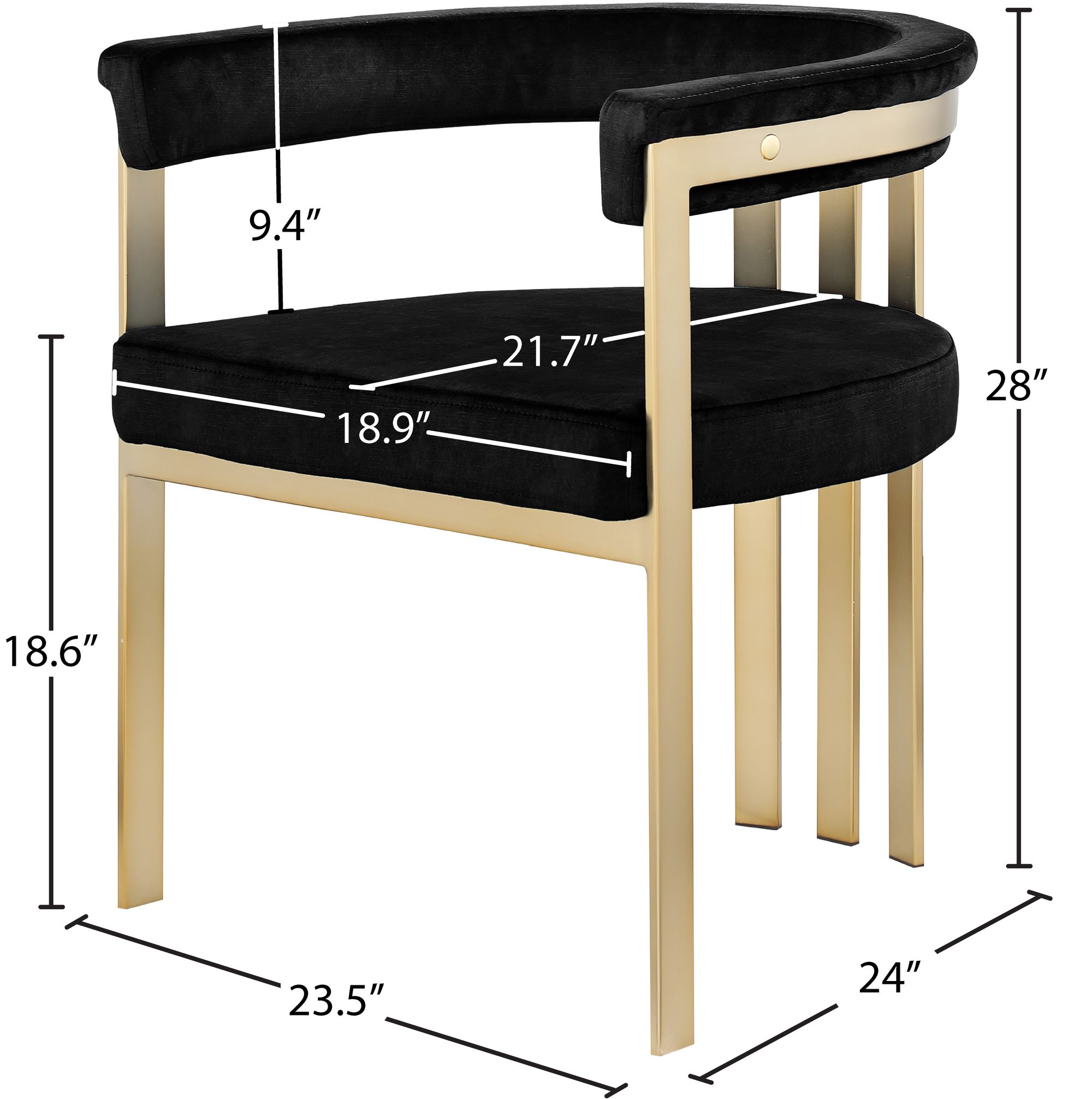 Marcello Velvet Dining Chair