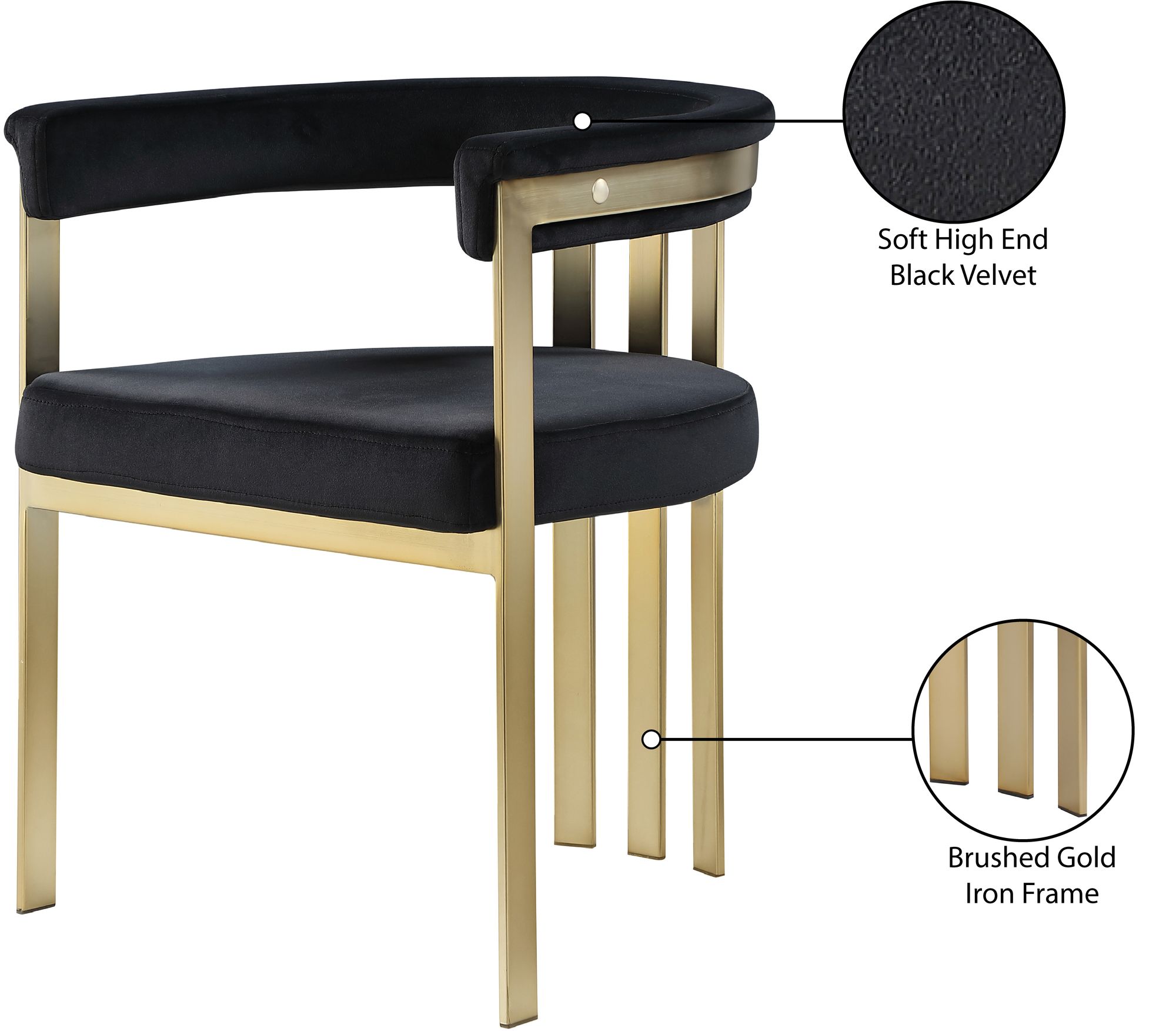 Marcello Velvet Dining Chair