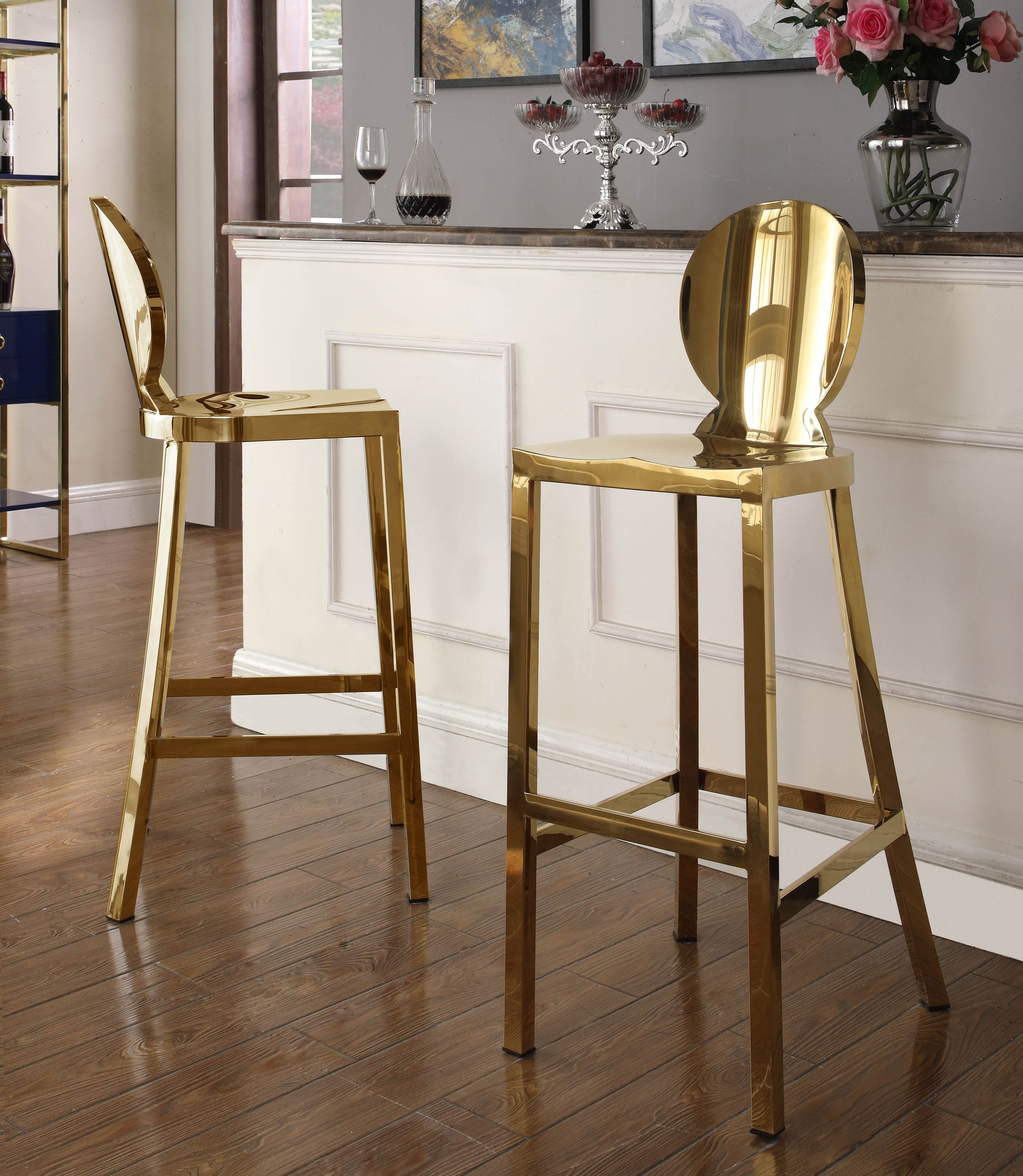Maddox Stainless Steel Bar Stool
