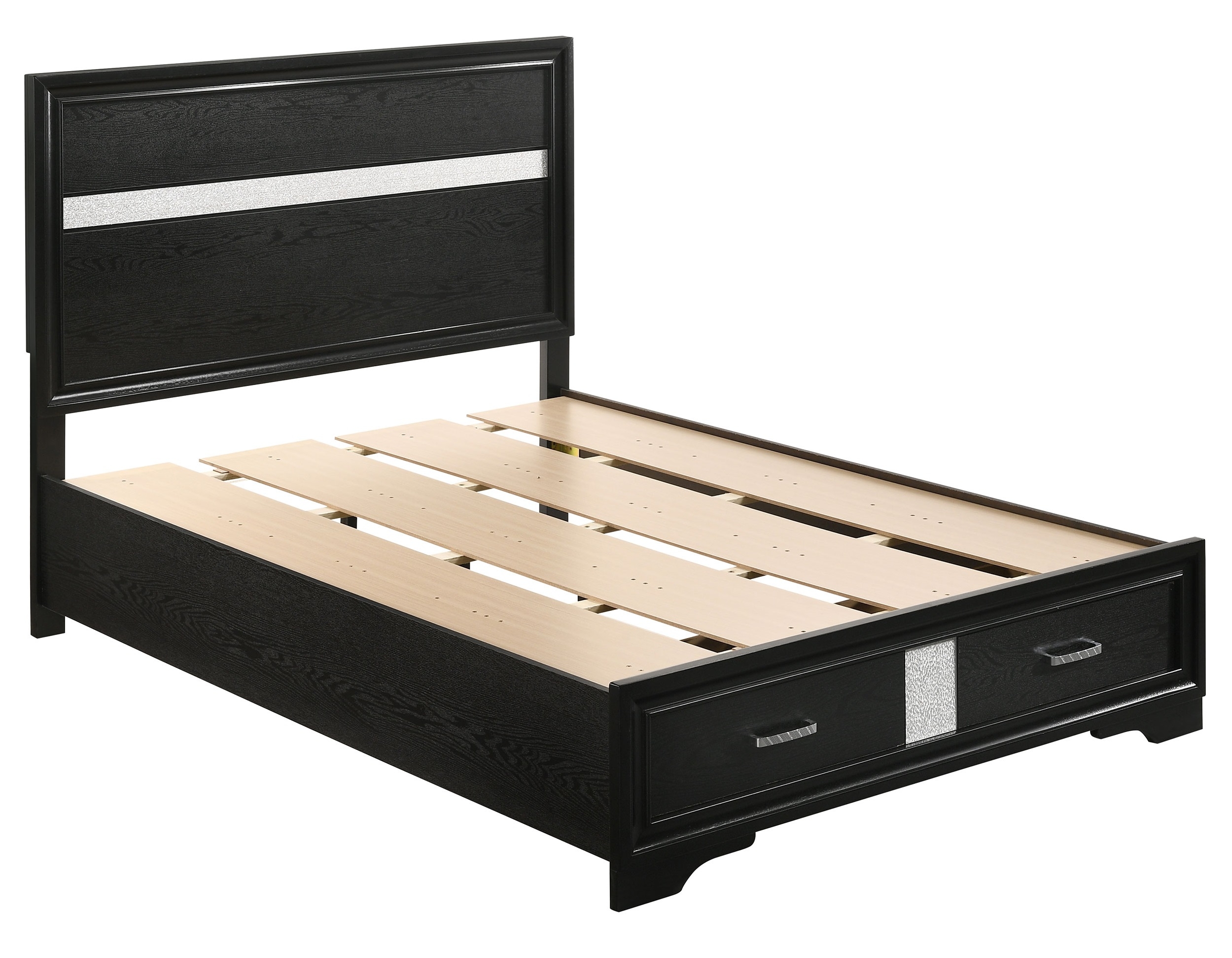 Miranda Wood Platform Storage Bed