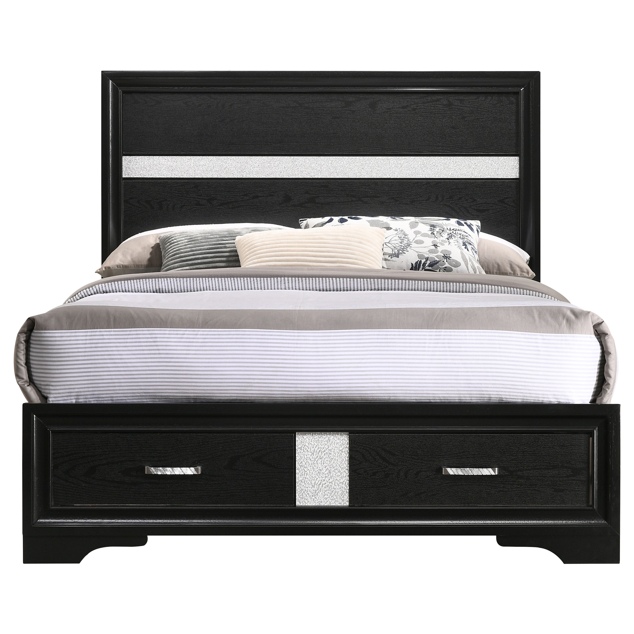 Miranda Wood Platform Storage Bed, Full Size