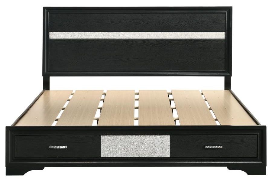 Miranda Wood Platforn Storage Bed, Eastern King Size