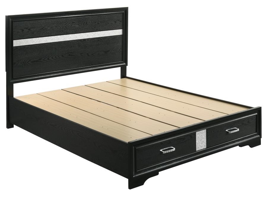 Miranda Wood Platform Storage Bed