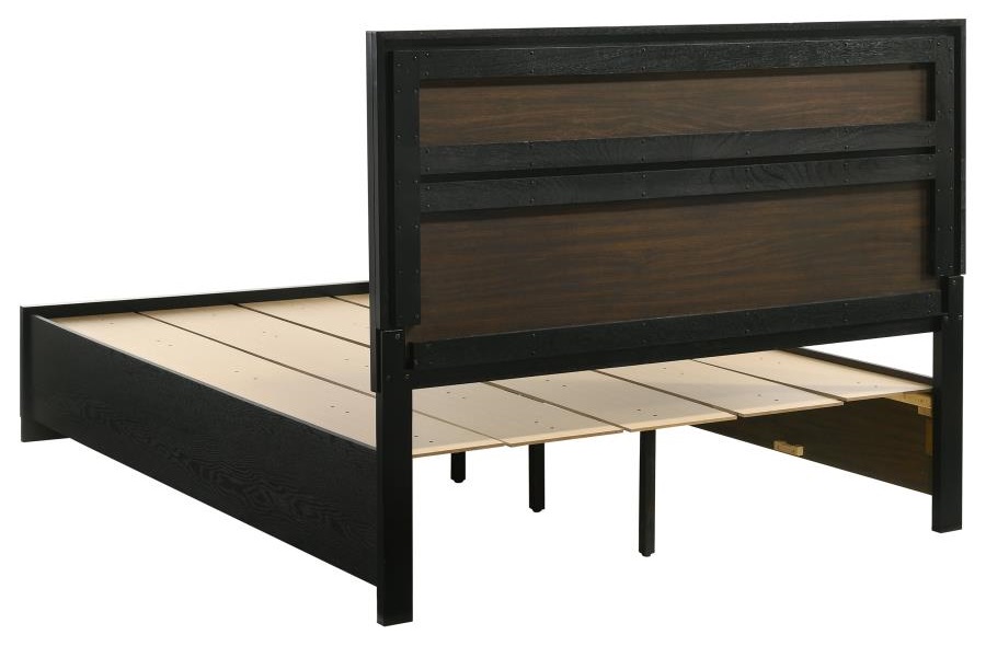 Miranda Wood Platform Storage Bed, Queen Size