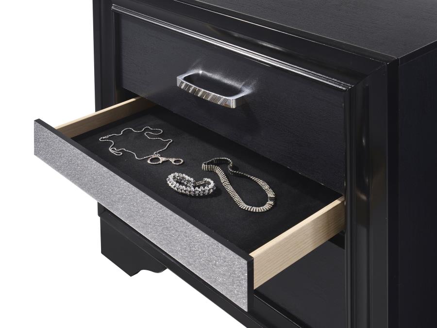 Miranda Wood Platform Storage Bedroom Set