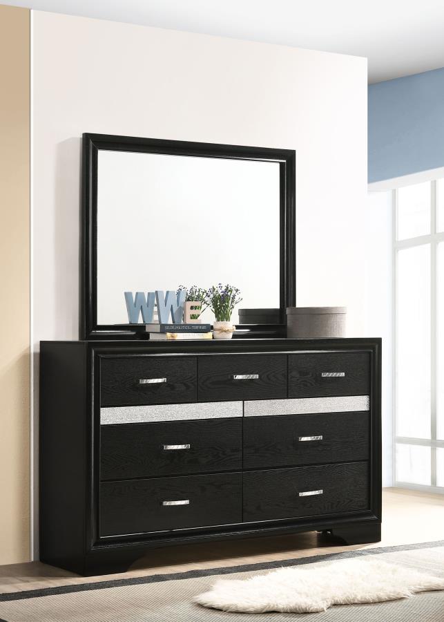 Miranda Wood Platform Storage Bedroom Set