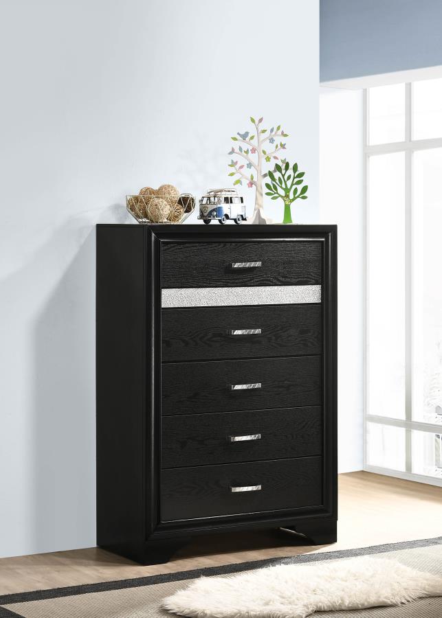 Miranda Wood Platform Storage Bedroom Set