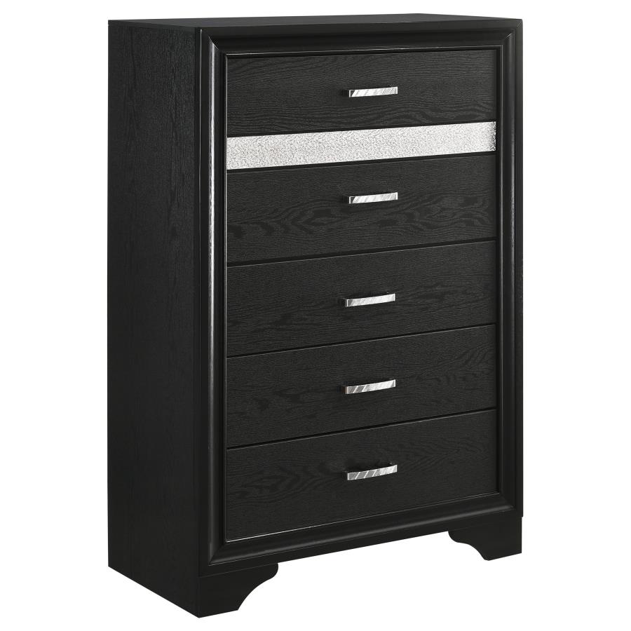 Miranda Wood Platform Storage Bedroom Set