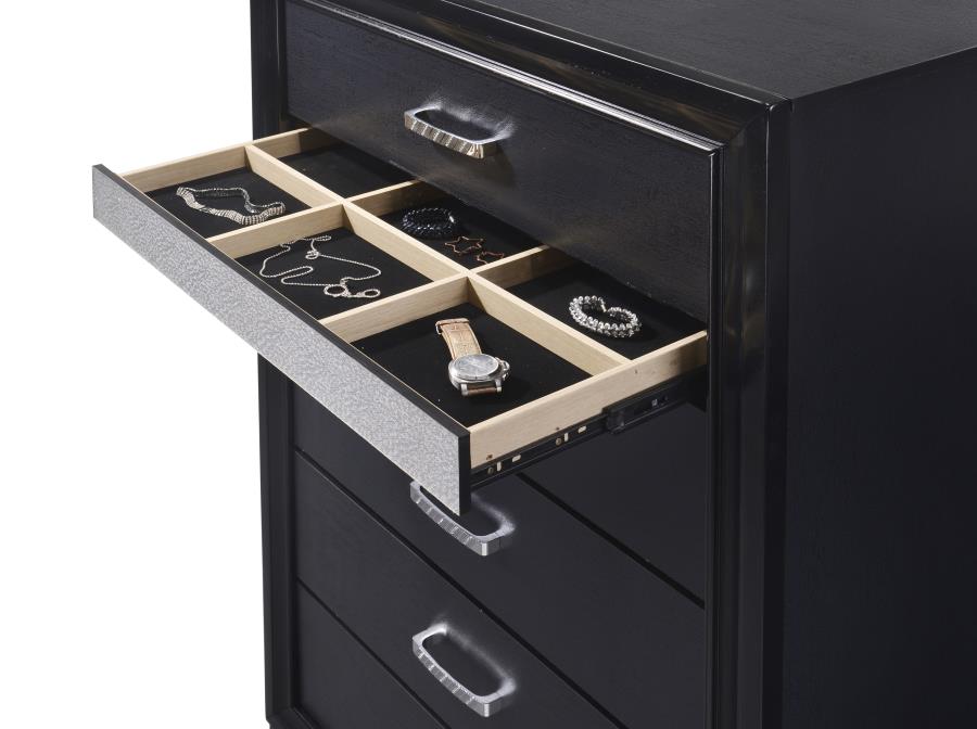 Miranda Wood Platform Storage Bedroom Set