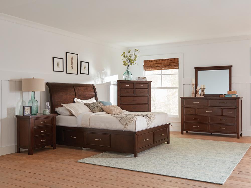 Barstow Wood Storage Platform Bed, Eastern King Size