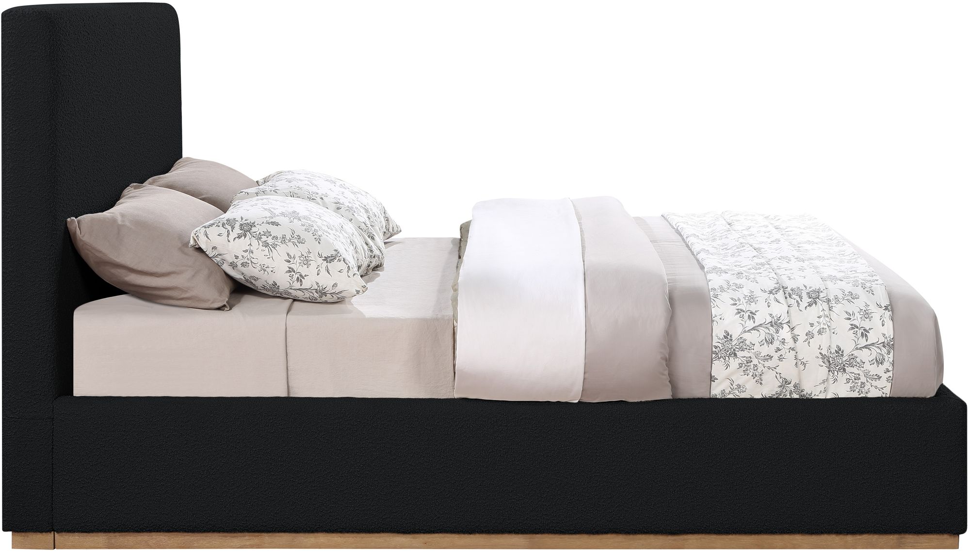 Monaco Boucle Fabric King Size Bed