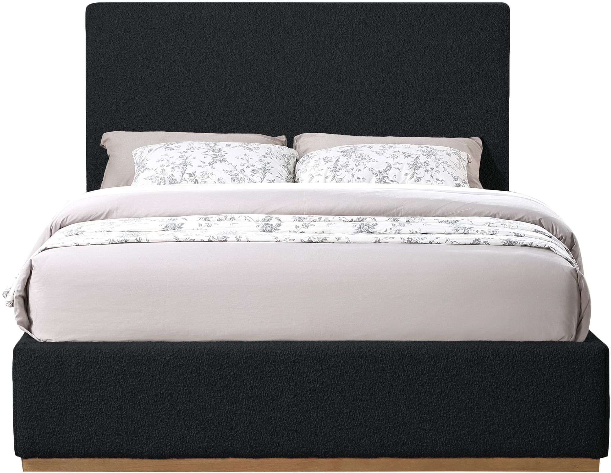 Monaco Boucle Fabric Queen Size Bed