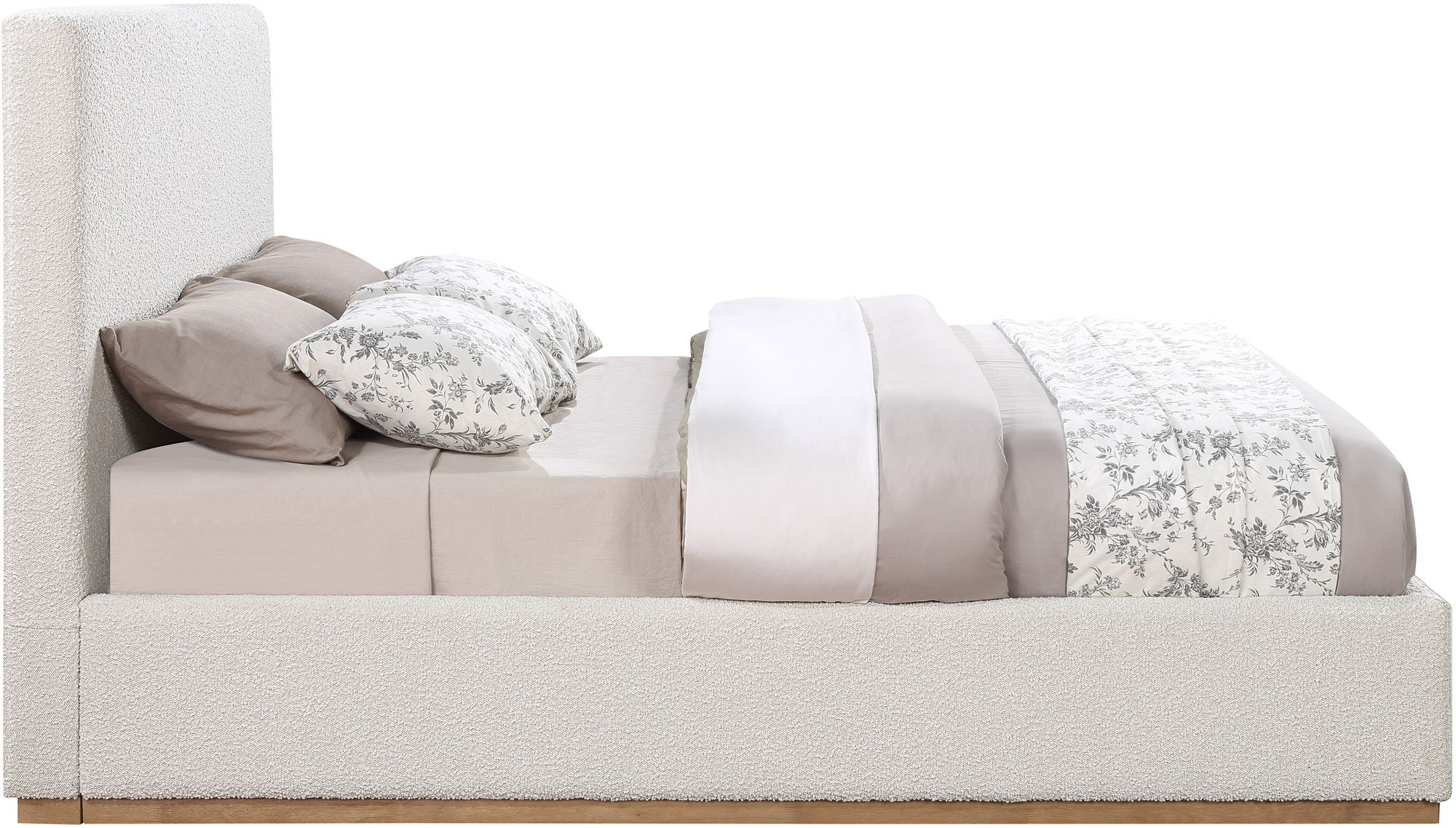 Monaco Boucle Fabric Full Size Bed