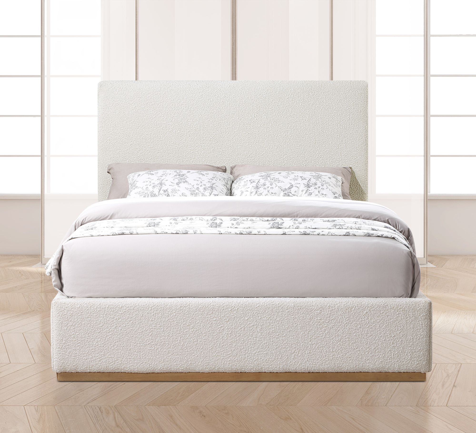 Monaco Boucle Fabric Bed