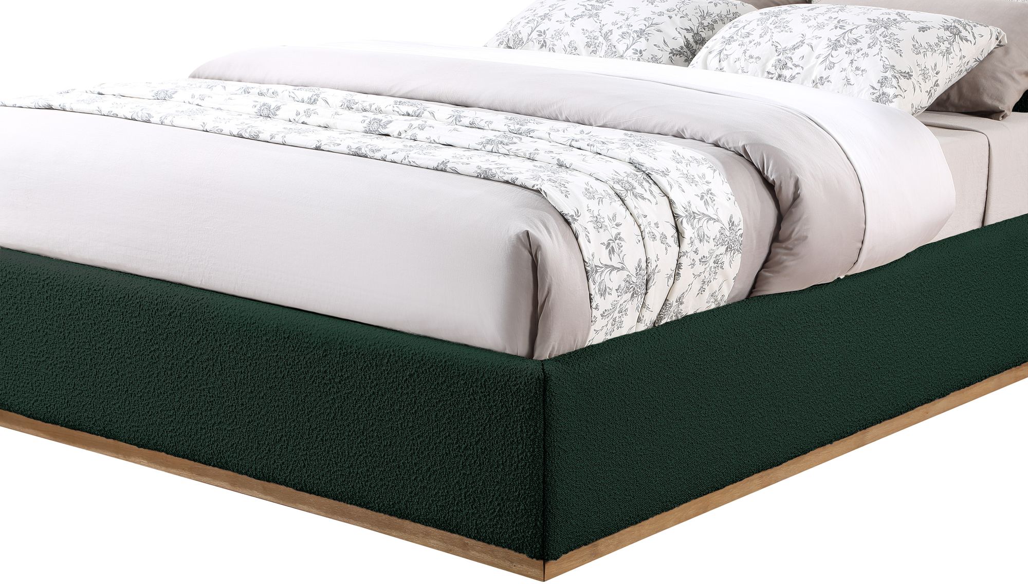 Monaco Boucle Fabric Queen Size Bed