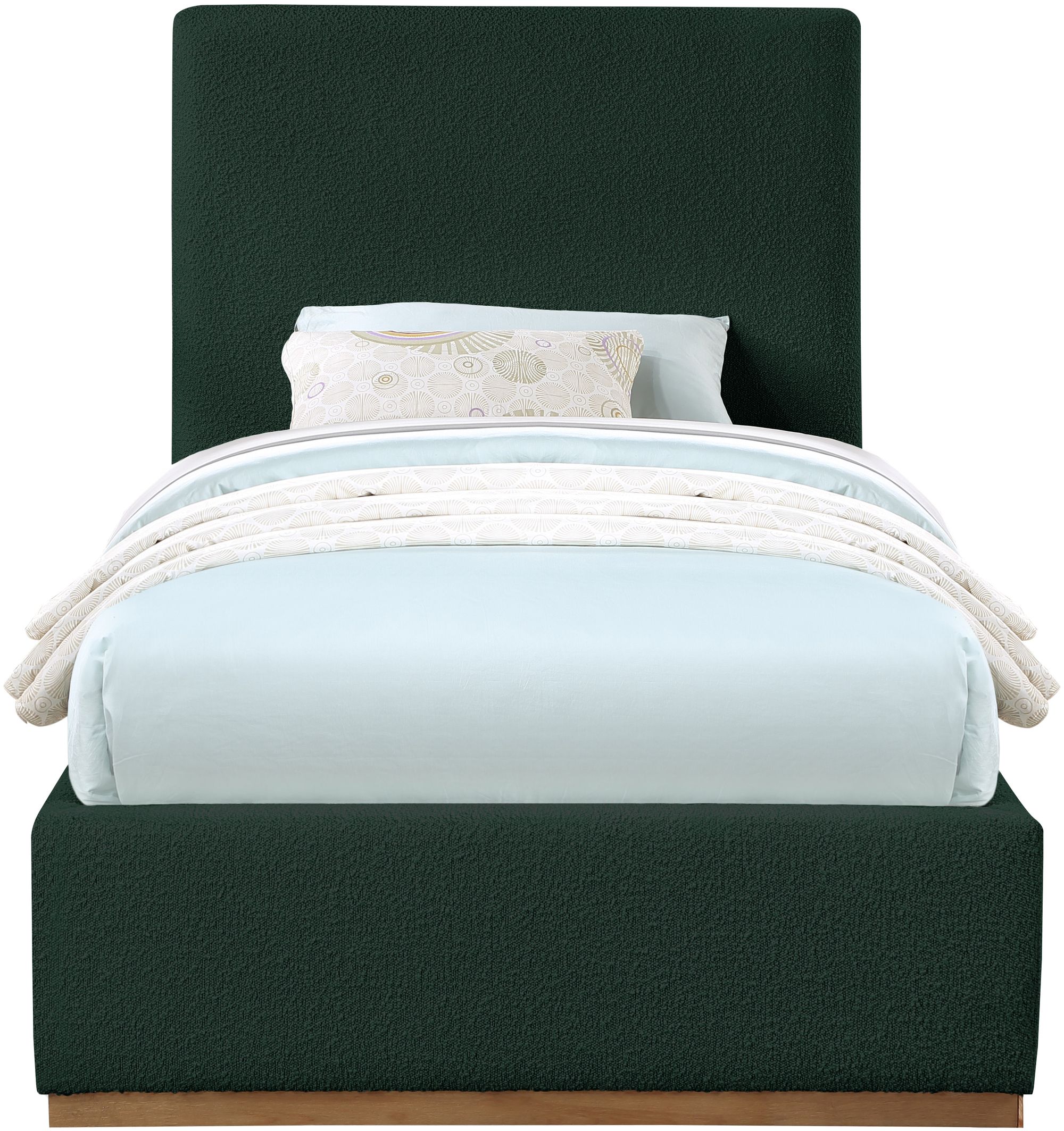 Monaco Boucle Fabric Twin Size Bed