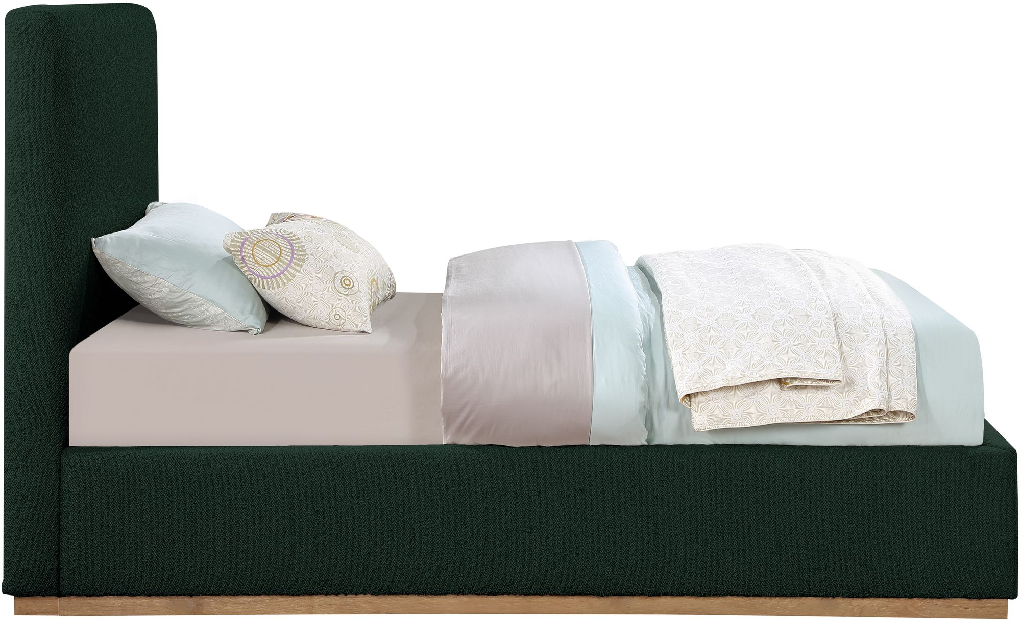 Monaco Boucle Fabric Twin Size Bed