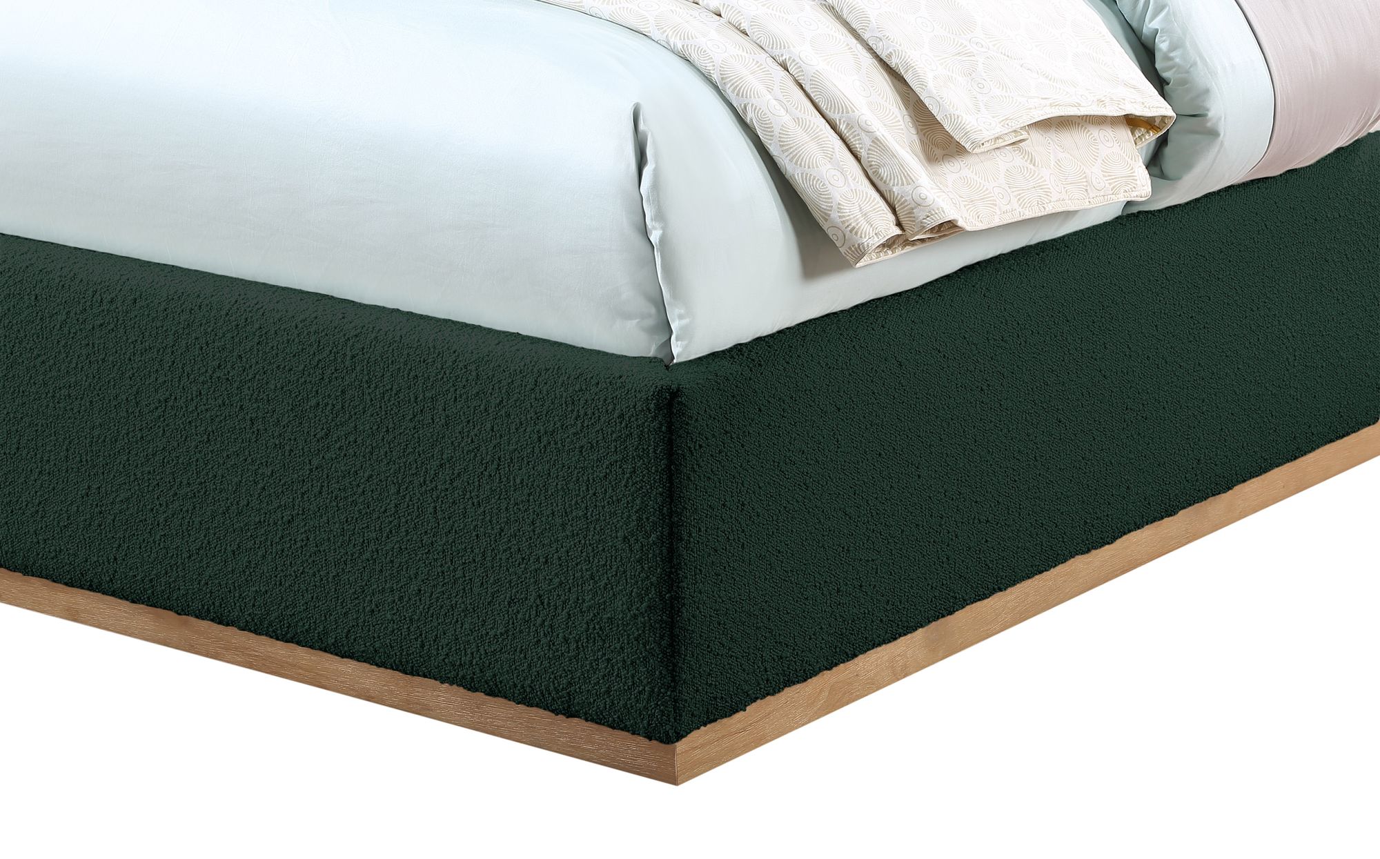 Monaco Boucle Fabric Twin Size Bed