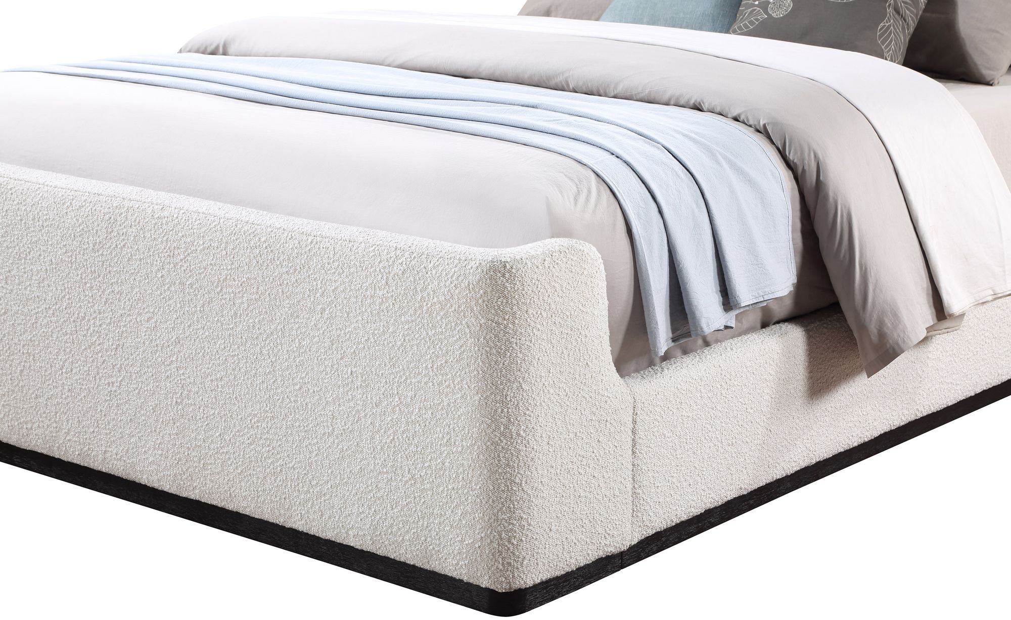 Oliver Boucle Fabric Full Size Bed