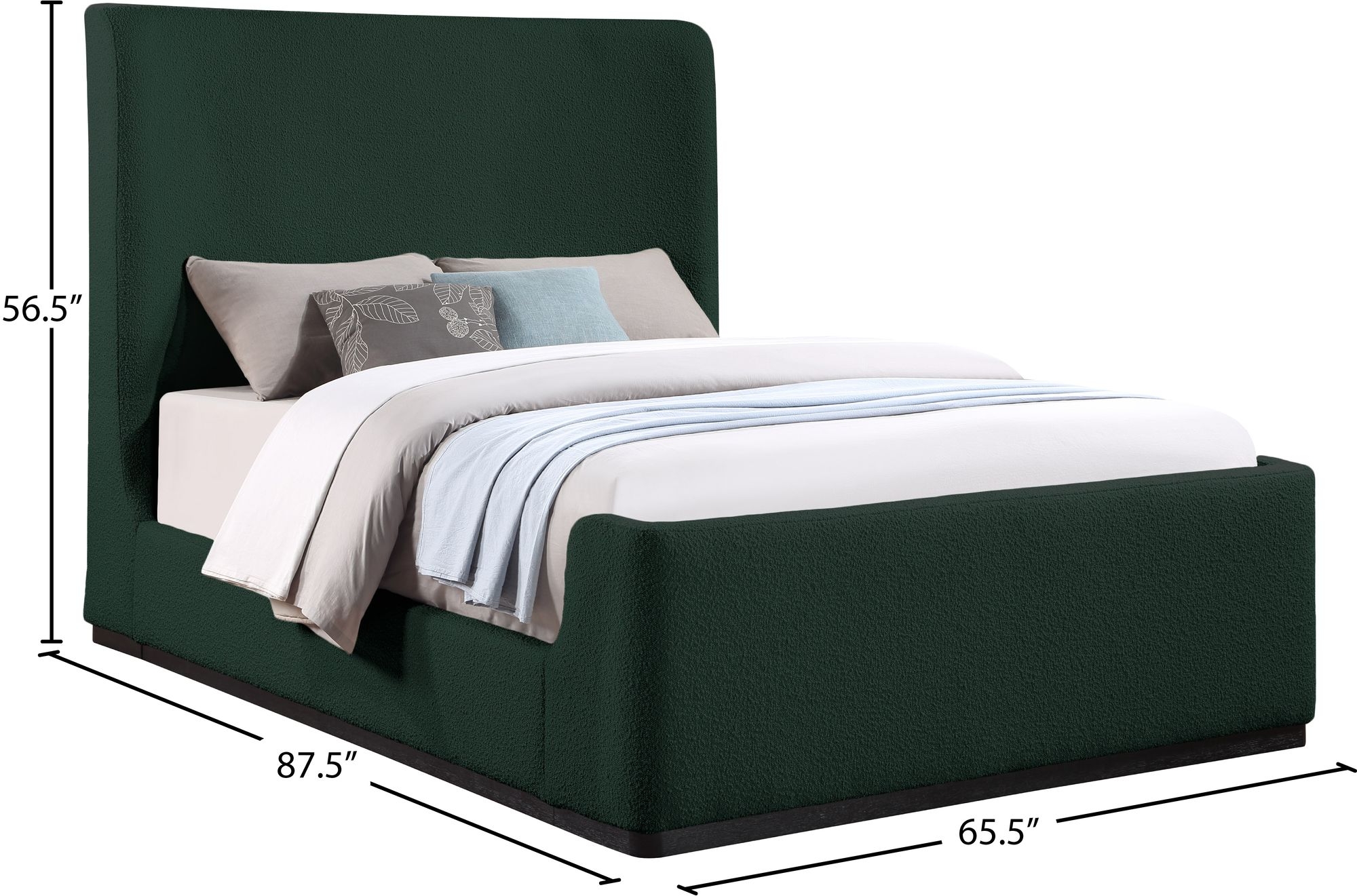 Oliver Boucle Fabric Bed