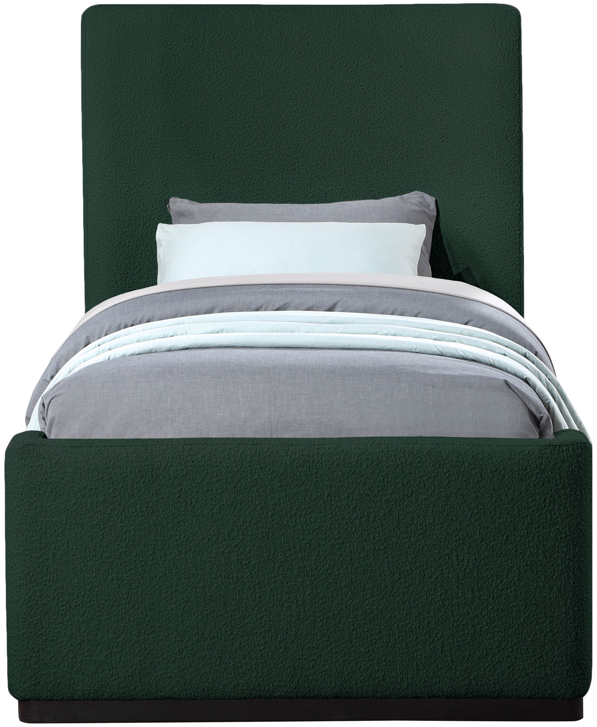 Oliver Boucle Fabric Twin Size Bed