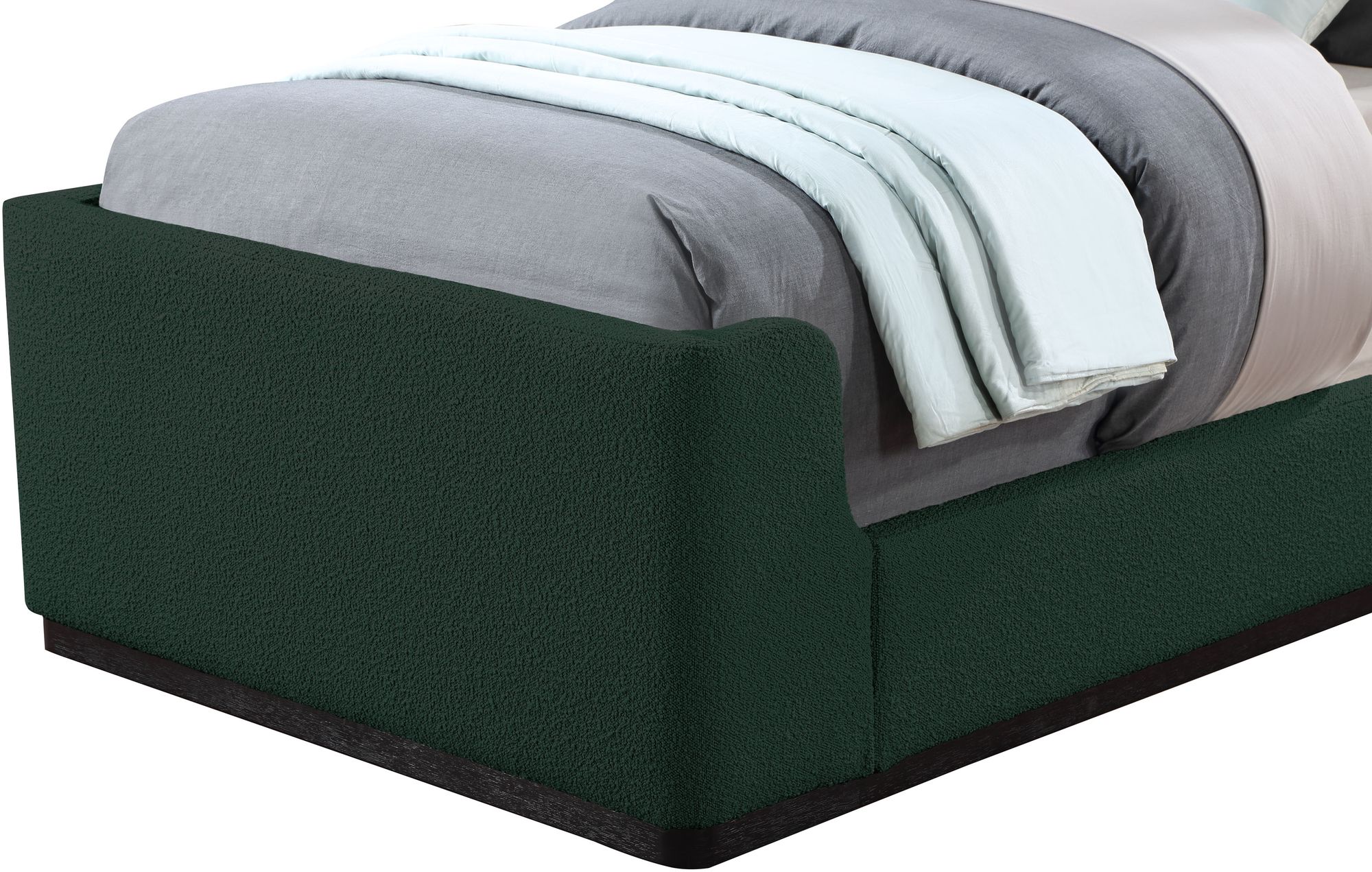 Oliver Boucle Fabric Twin Size Bed