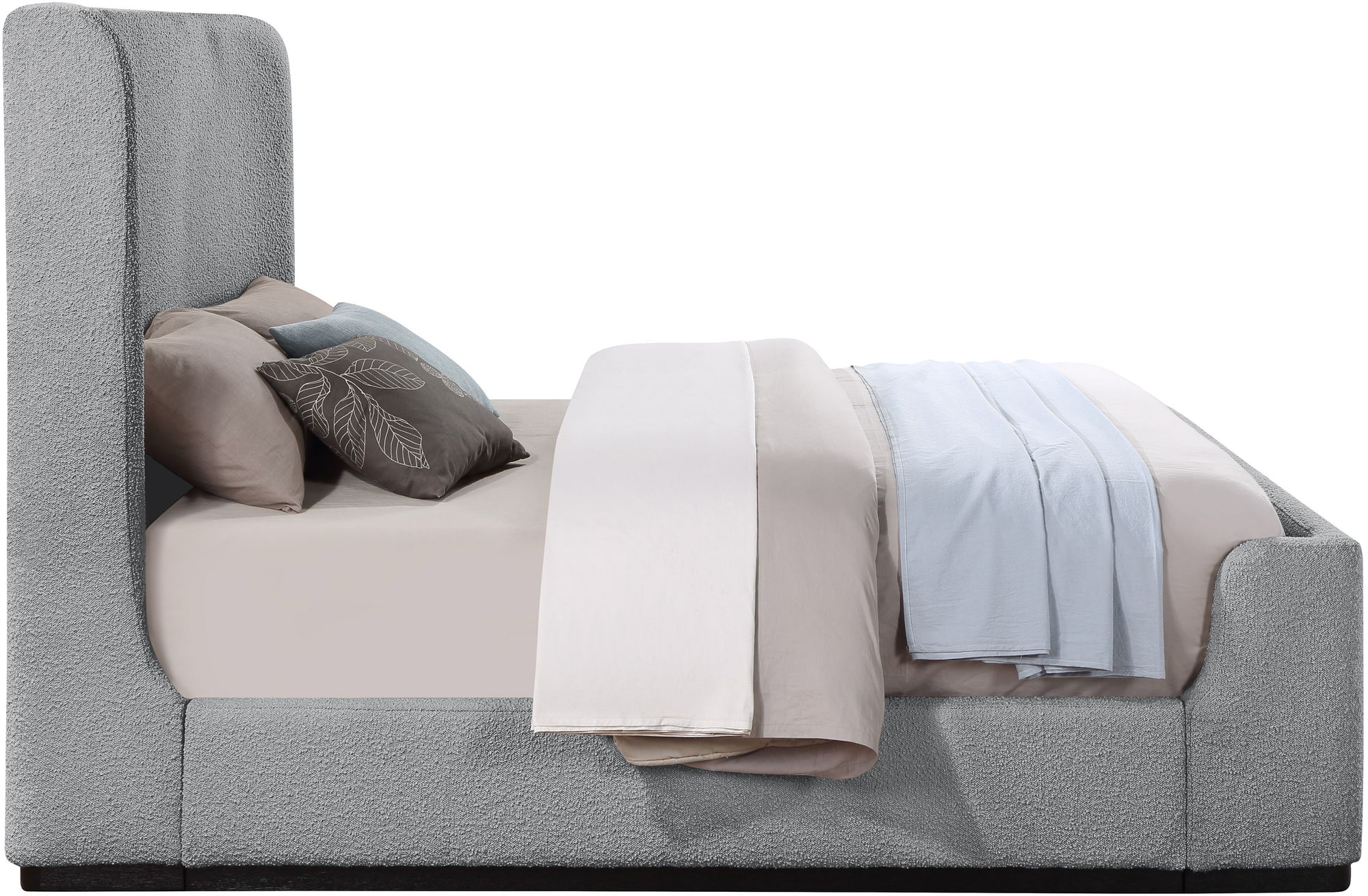 Oliver Boucle Fabric Full Size Bed